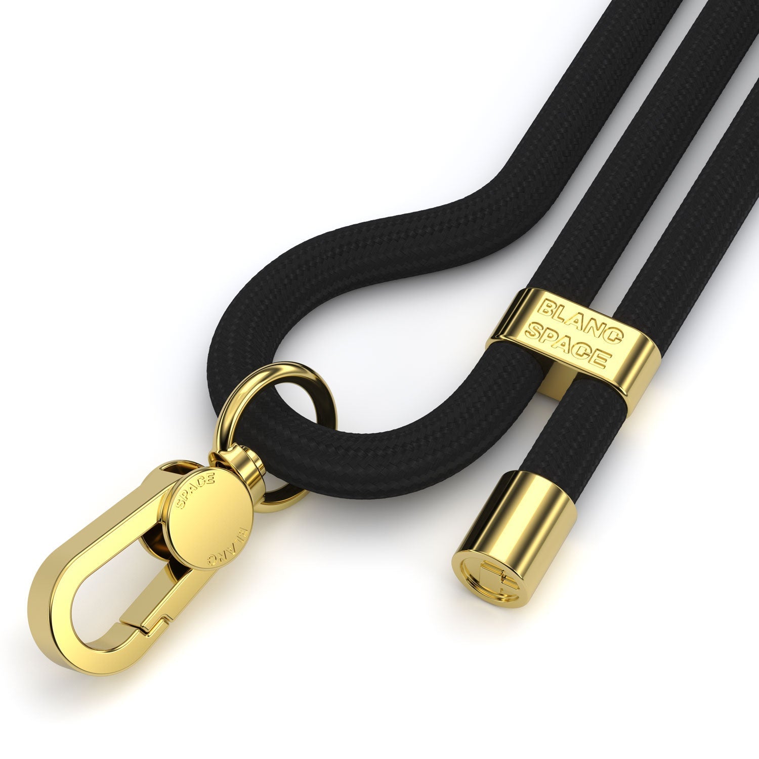 Rope Cross-Body Strap - Black & Gold
