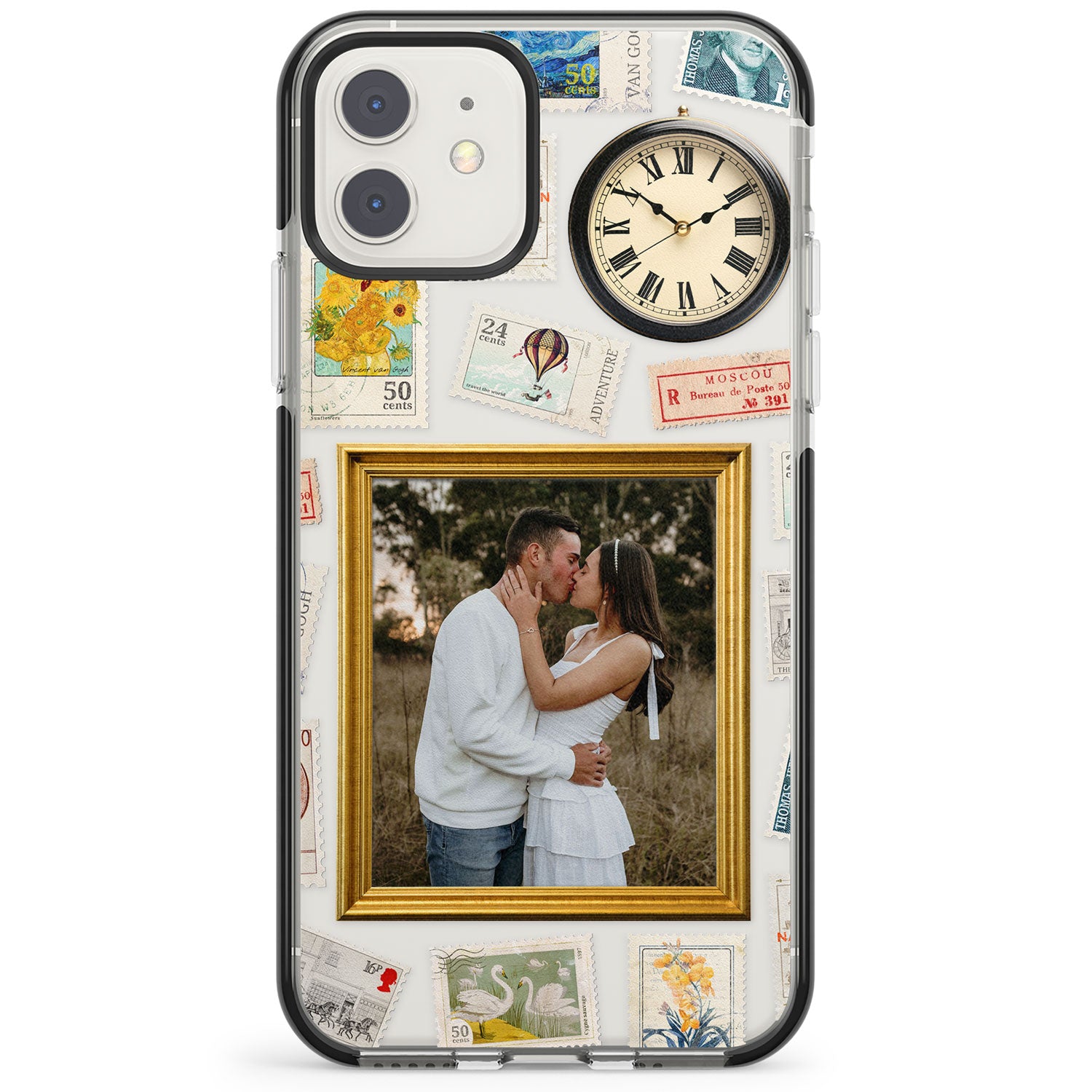 Personalised Vintage Photo Frame Collage Impact Phone Case for iPhone 11, iphone 12