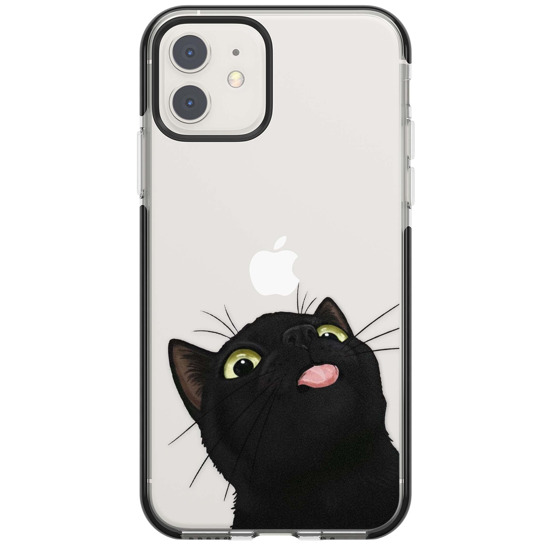 Black Cat Energy for her iPhone case | Black Impact case for iPhone 11, iPhone 12
