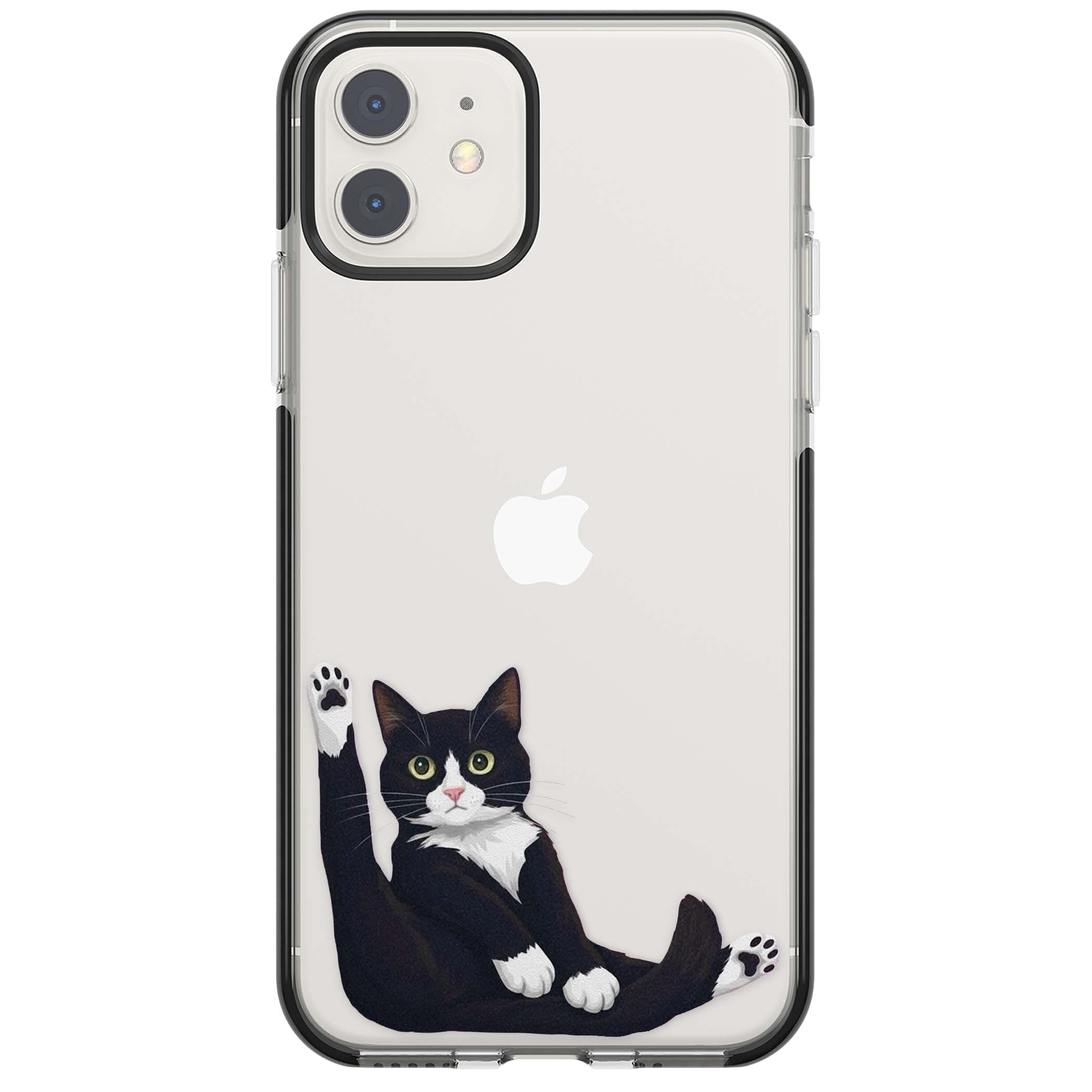 Mid-Groom Cat animals iPhone case | Black Impact case for iPhone 11, iPhone 12