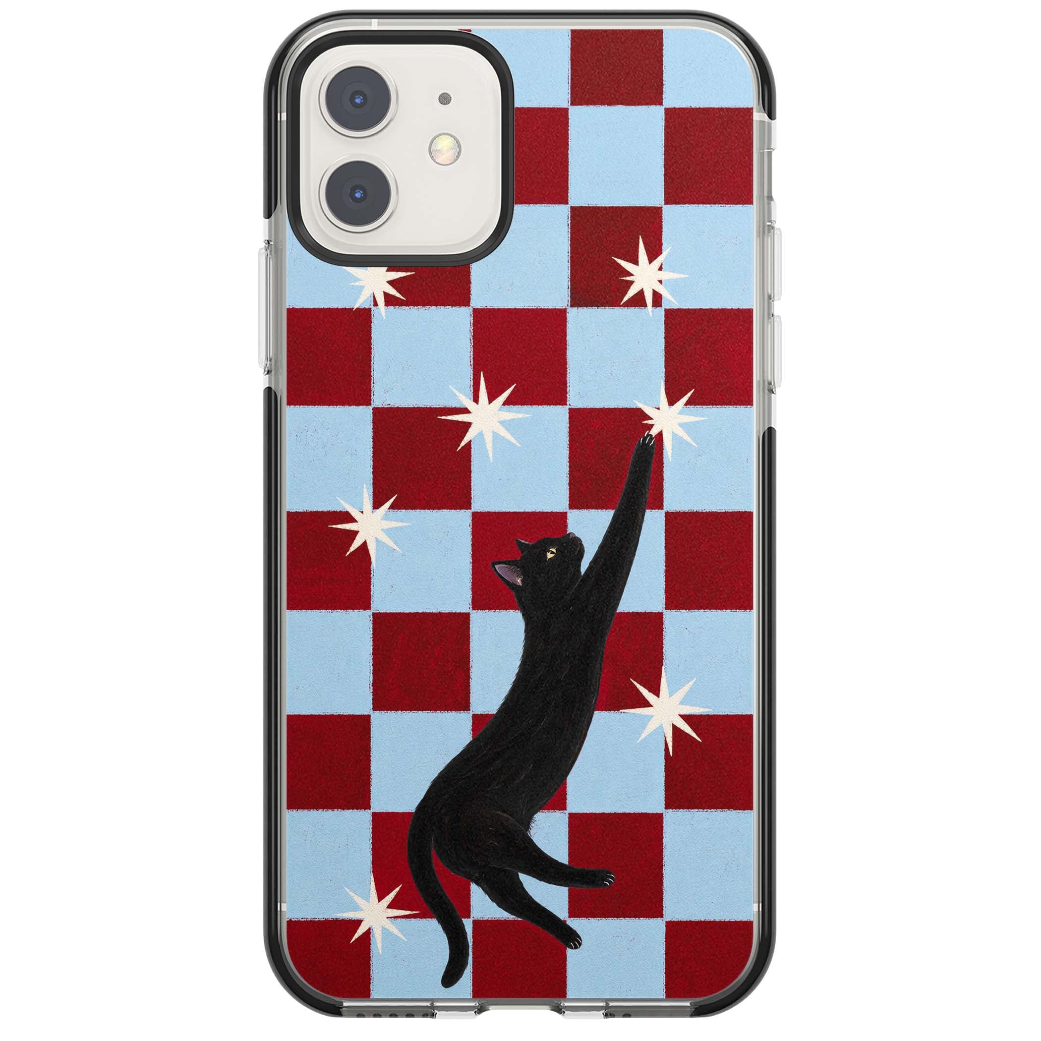 Starlit Kitty animals iPhone case | Black Impact case for iPhone 11, iPhone 12