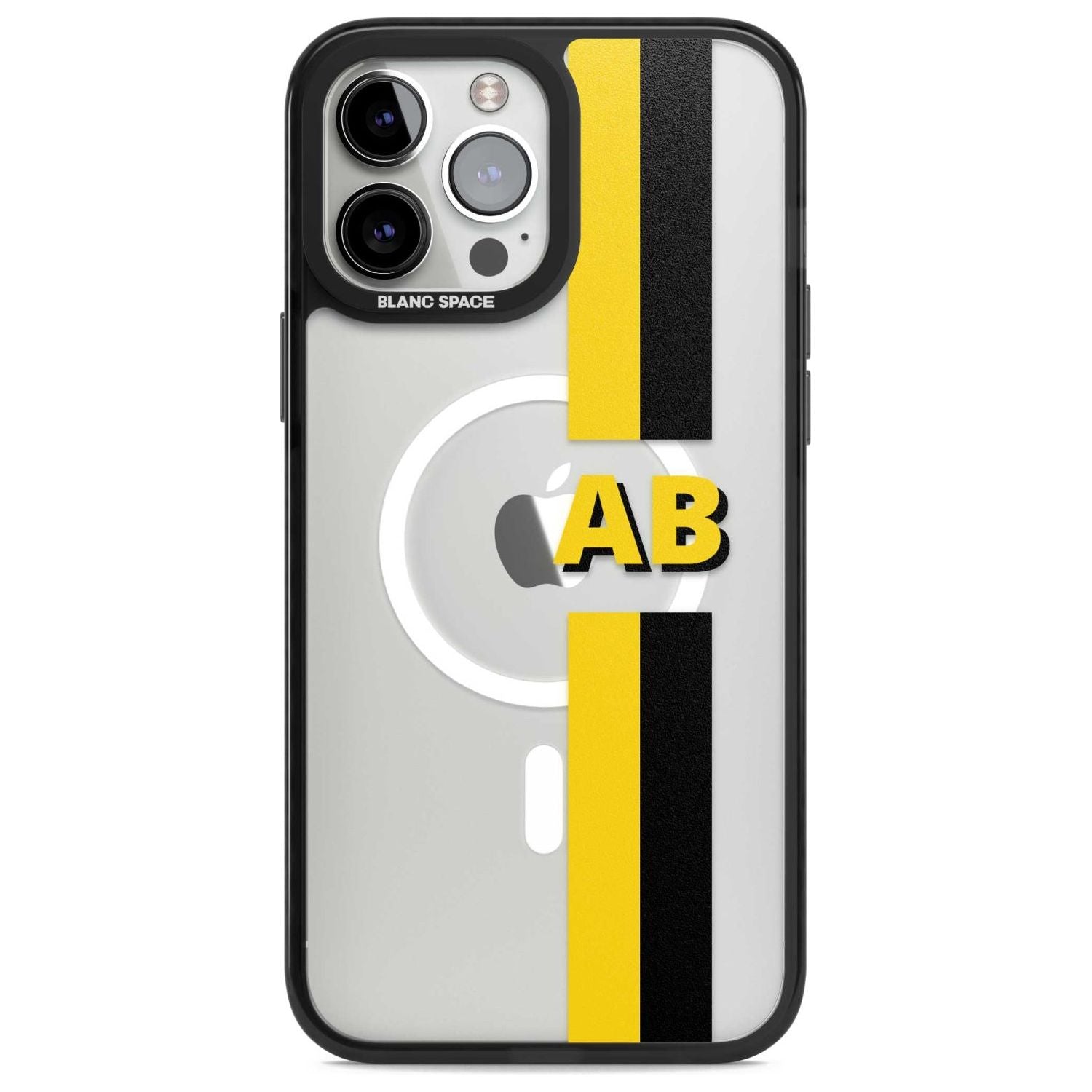 Personalised Clear Text 6F Custom Phone Case iPhone 13 Pro Max / Magsafe Black Impact Case Blanc Space