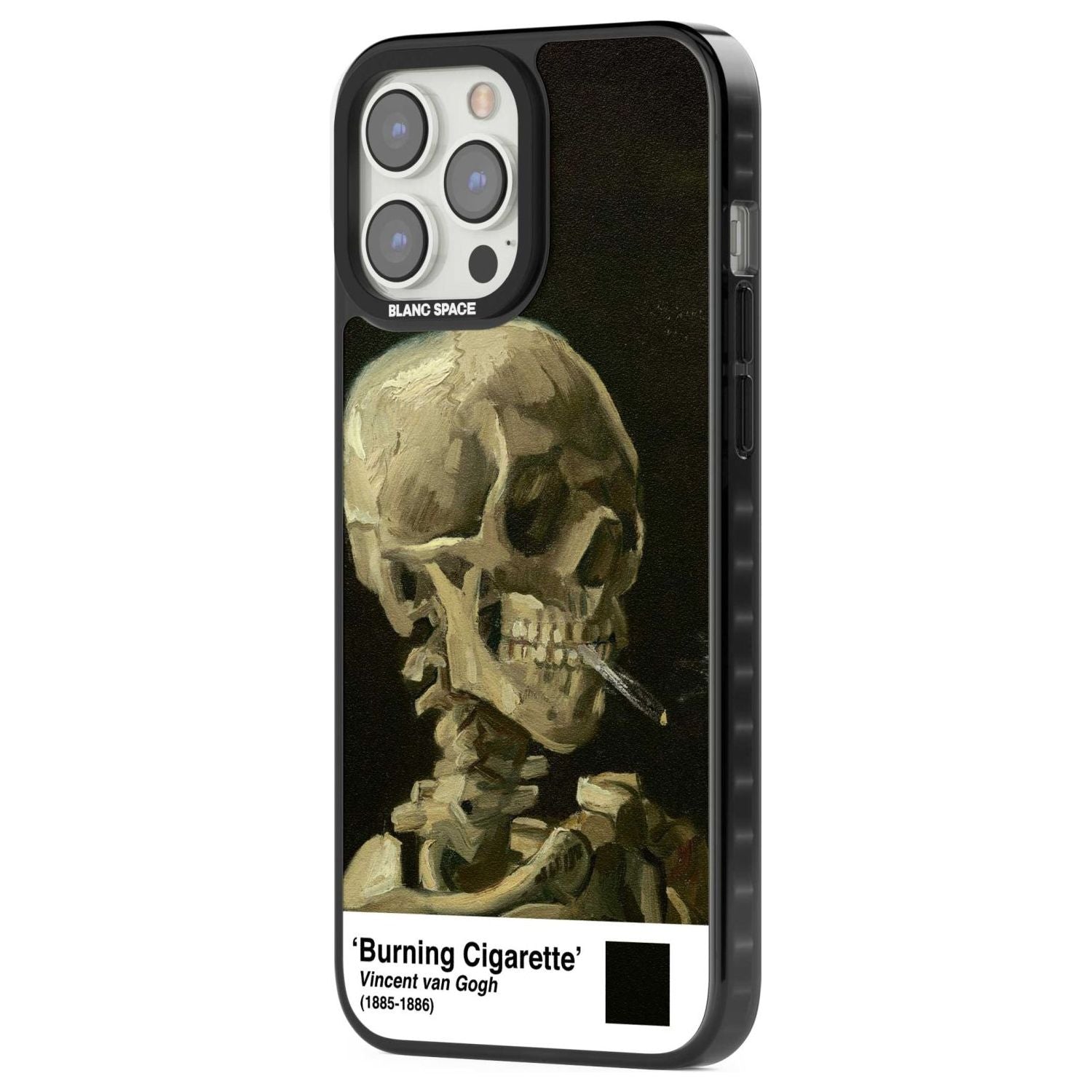 Skull Of A Skeleton With Burning Cigarette