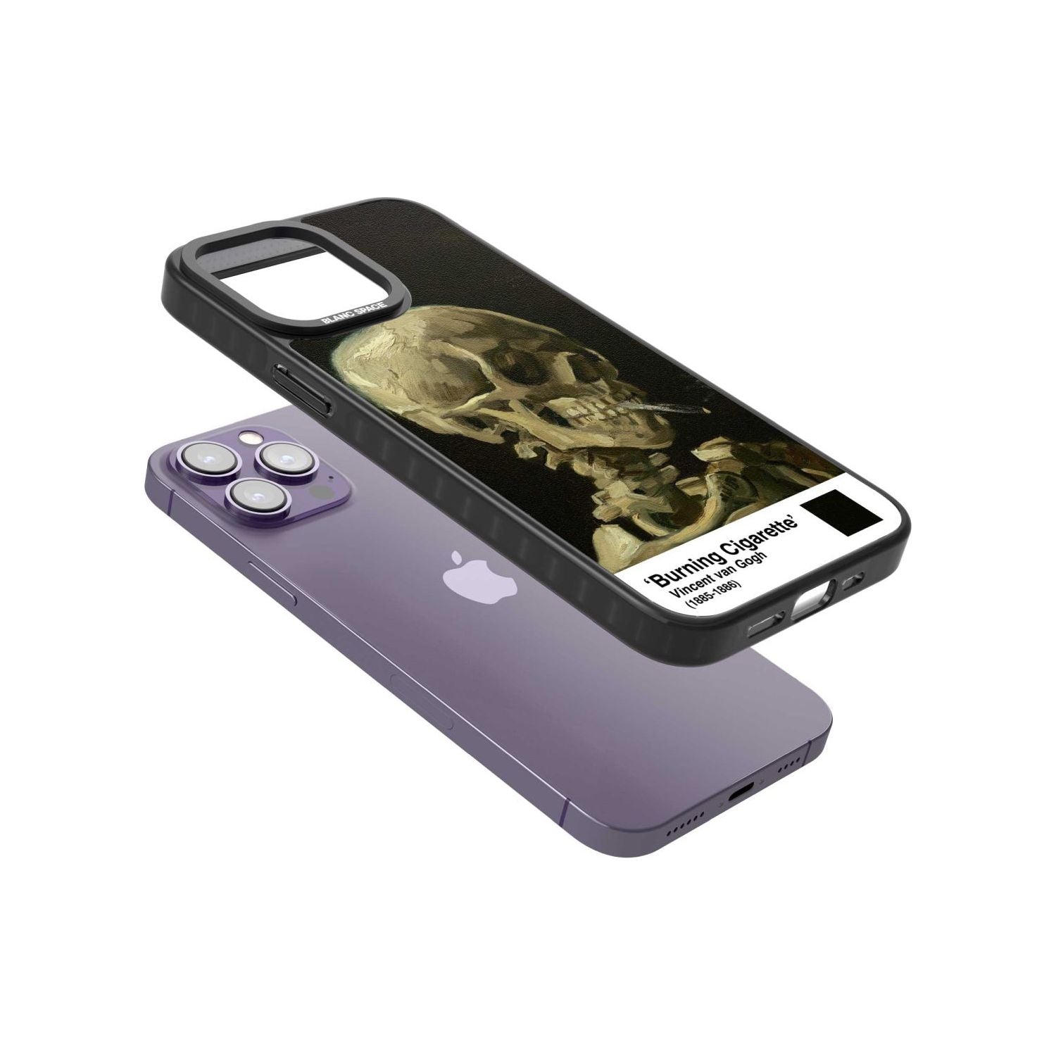 Skull Of A Skeleton With Burning Cigarette