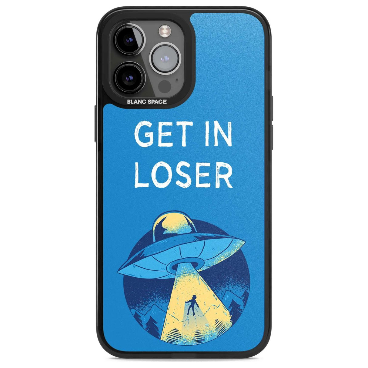 Get in Loser UFO Phone Case iPhone 13 Pro Max / Magsafe Black Impact Case Blanc Space