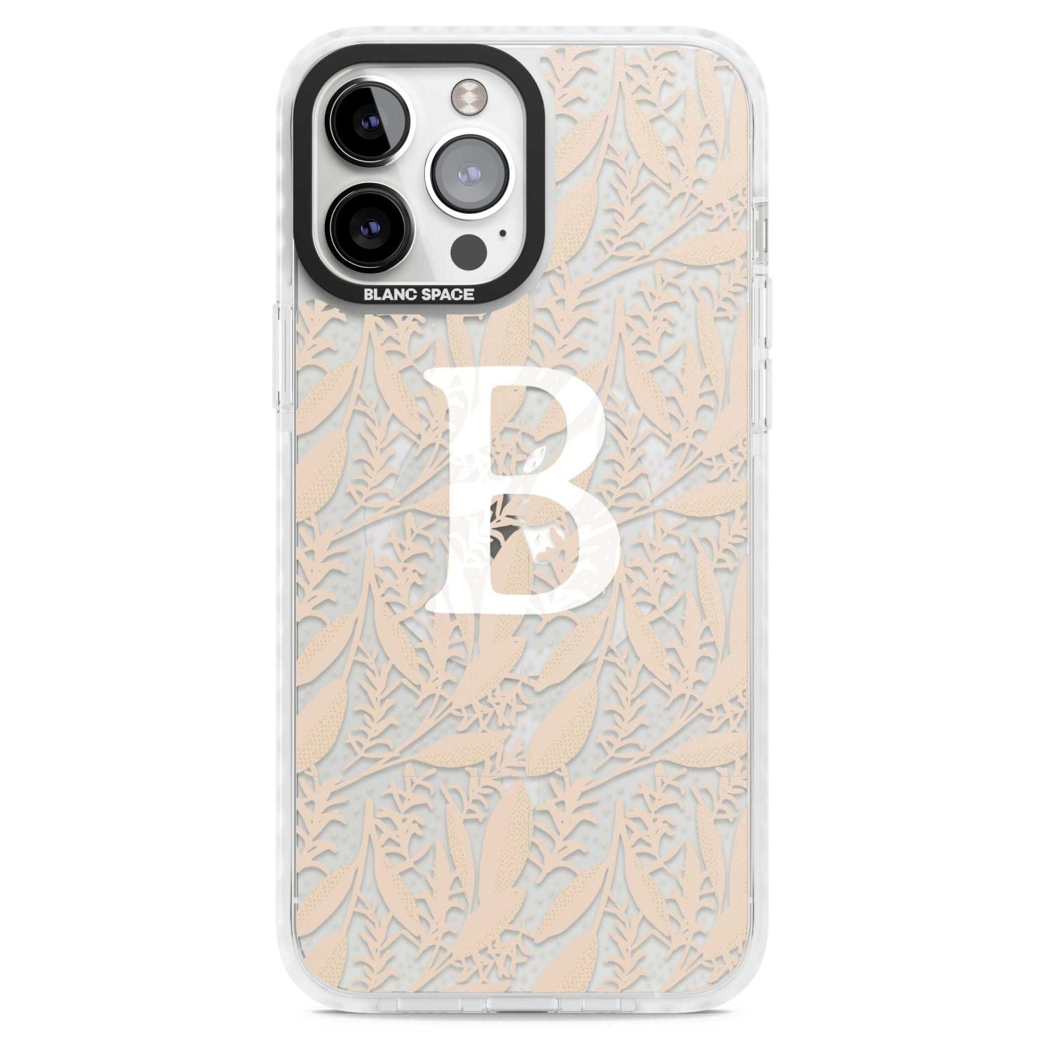 Personalised Monogram Subtle Abstract Floral
