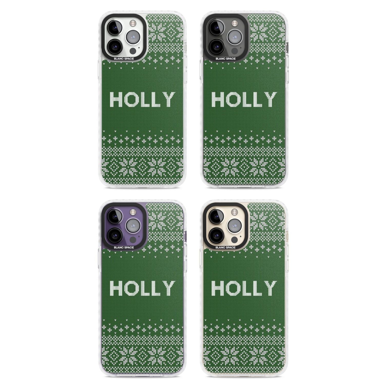 Personalised Green Christmas Knit