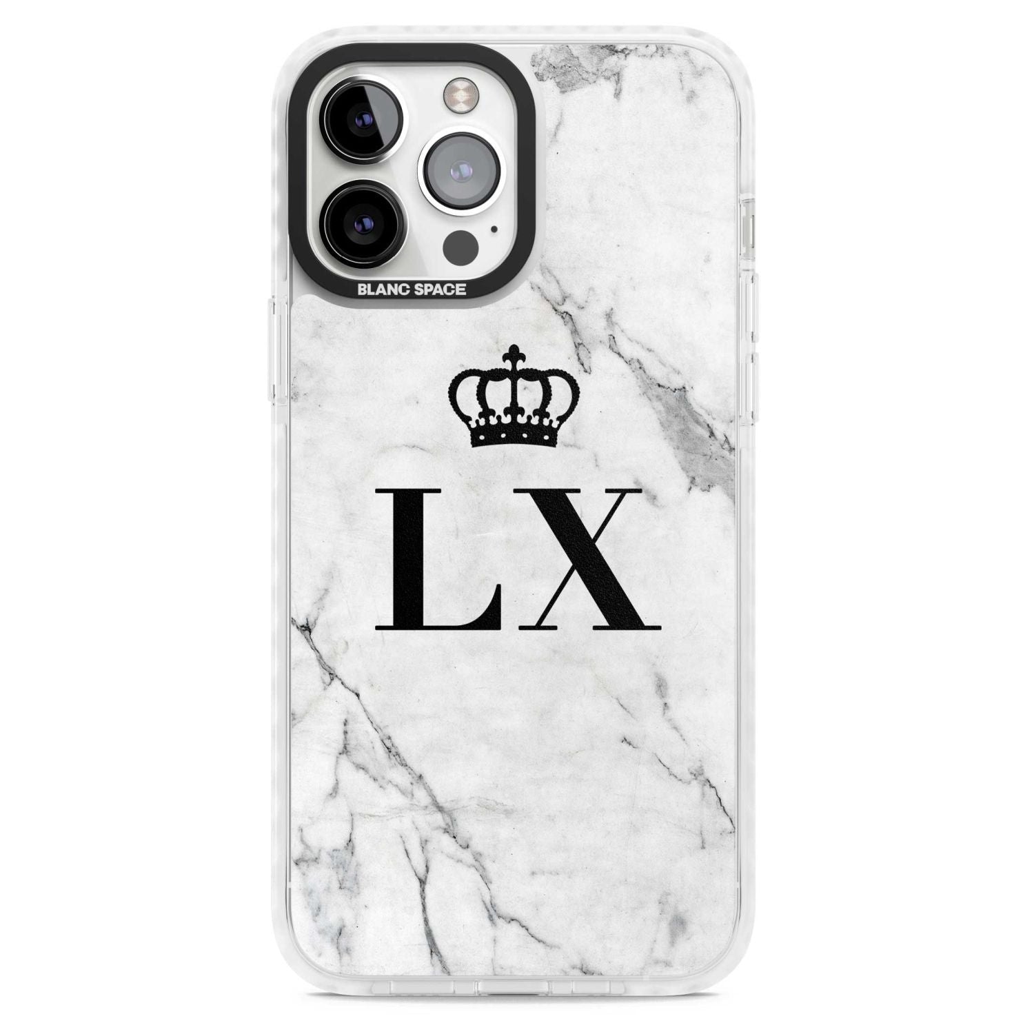 Personalised Initial Crown Marble