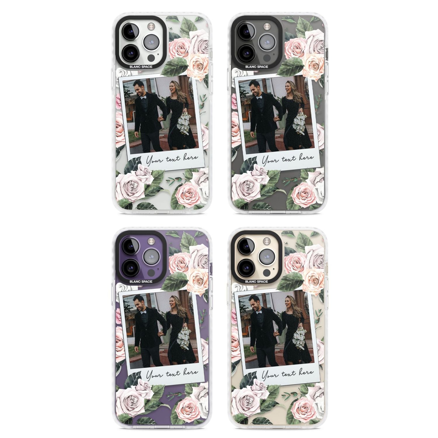 Personalised Floral Instant Camera Photo