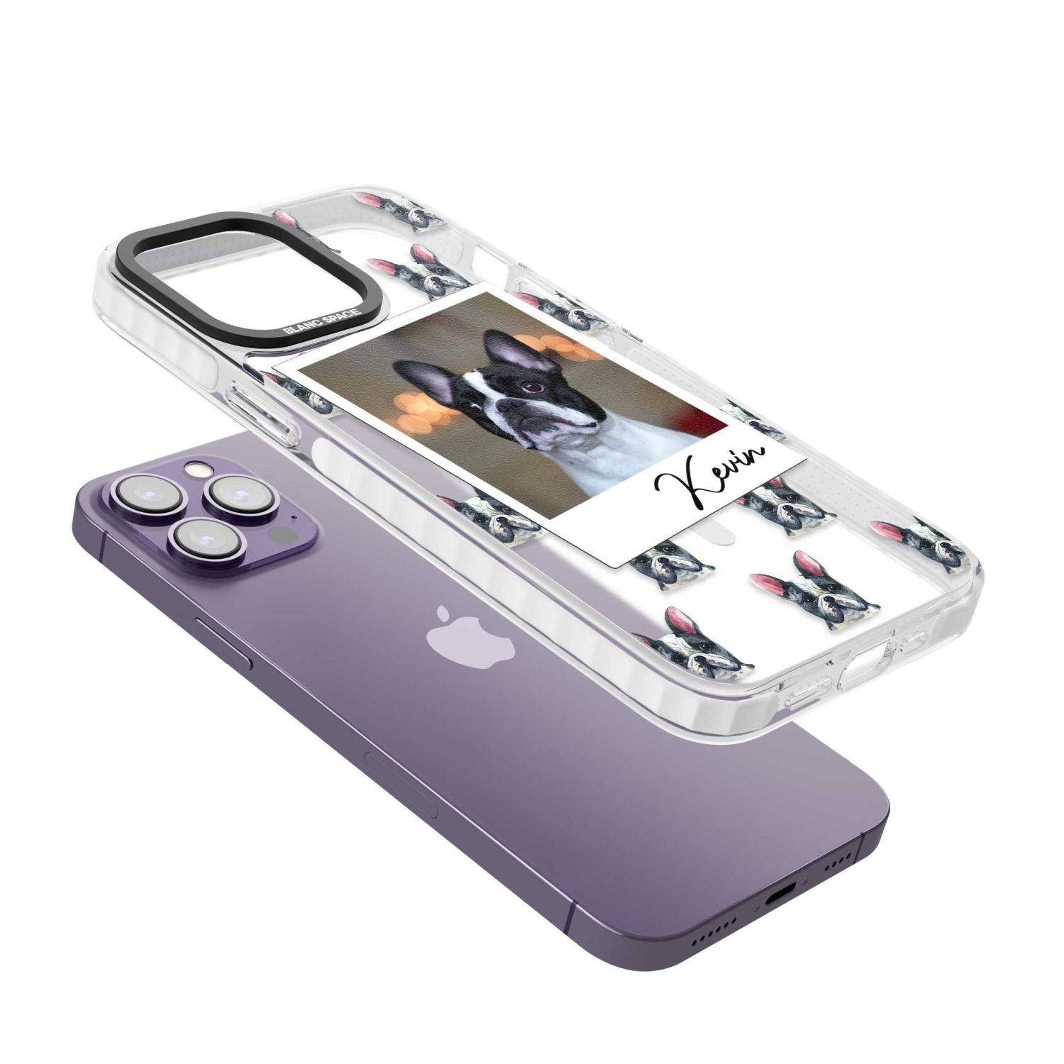 Personalised Black & White French Bulldog Instant Camera Photo