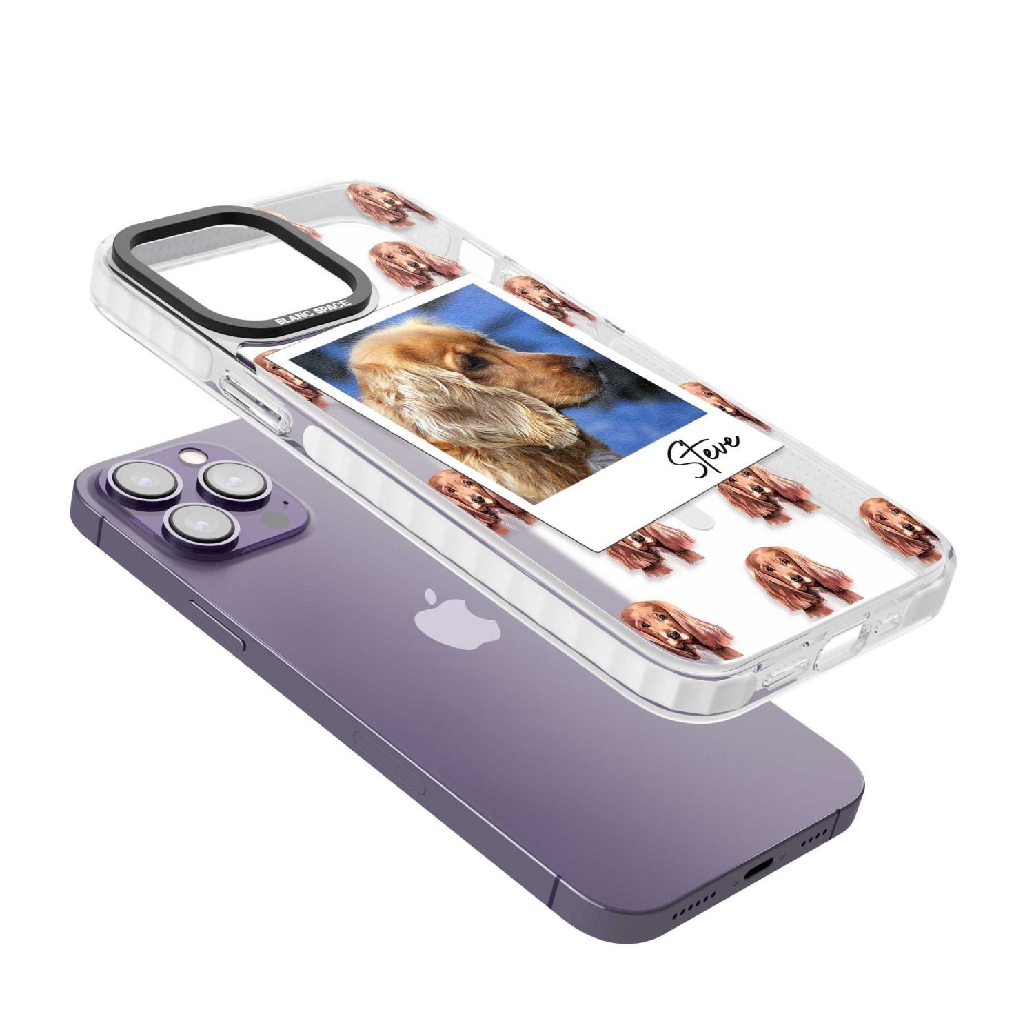 Personalised Cocker Spaniel Instant Camera Photo