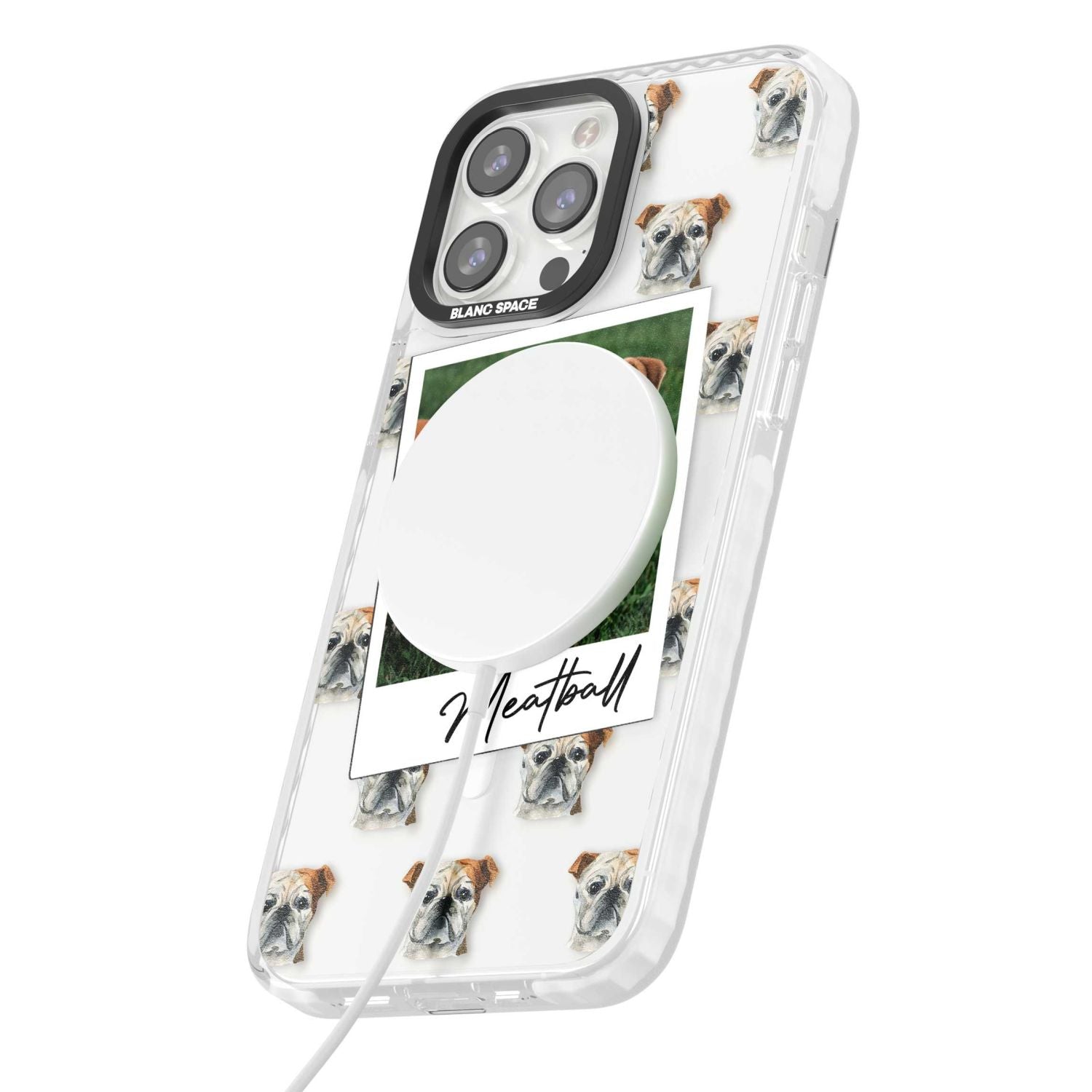 Personalised English Bulldog Instant Camera Photo