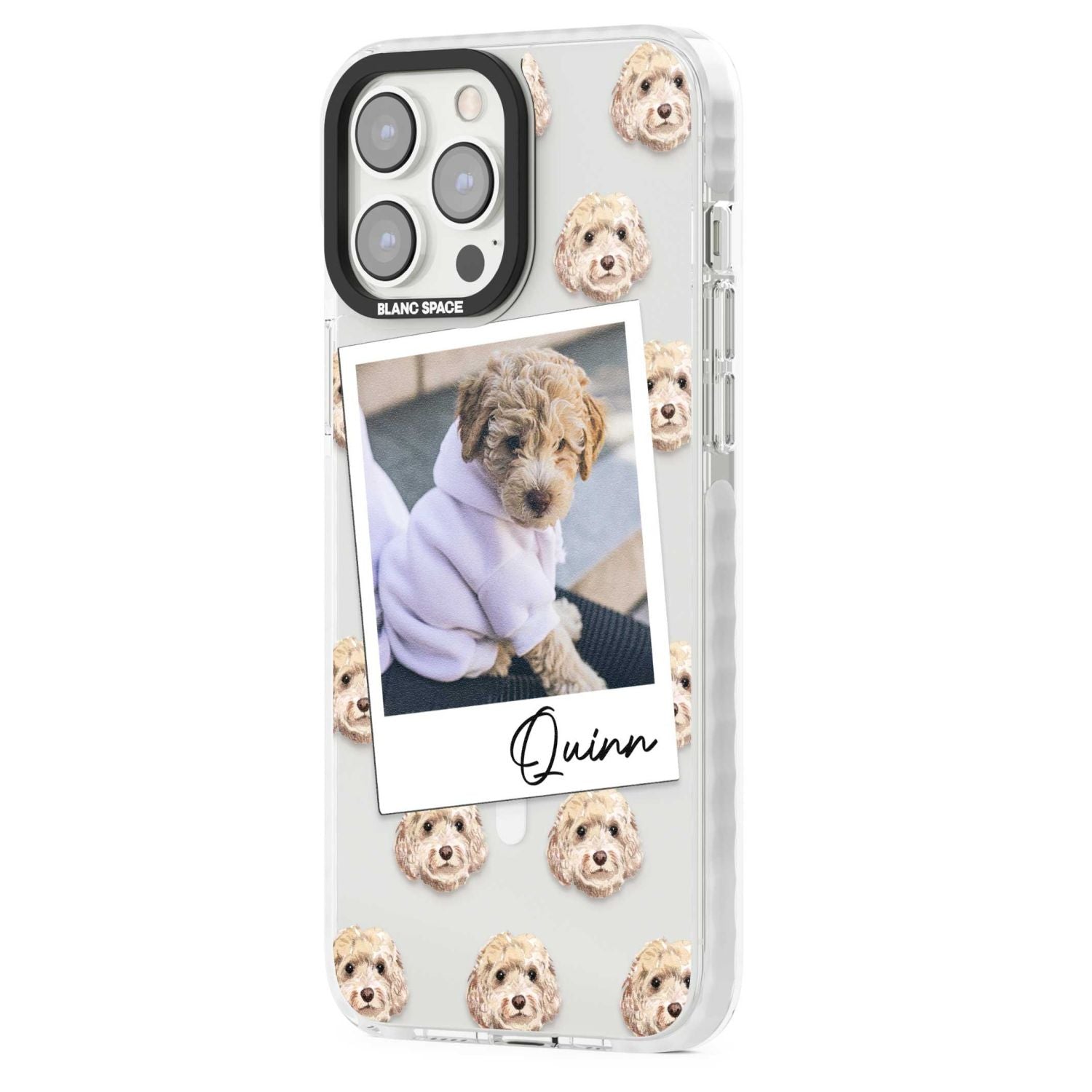 Personalised Cream Cockapoo Instant Camera Photo
