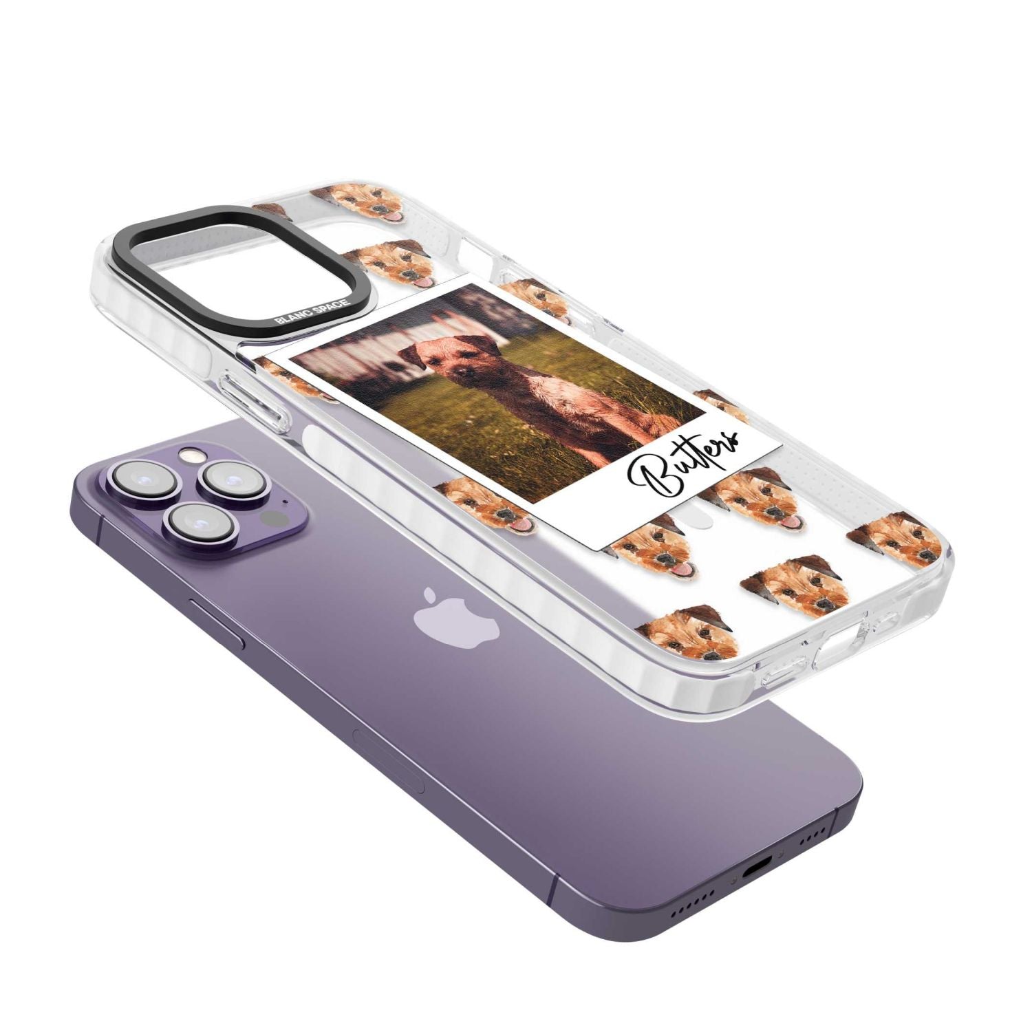 Personalised Border Terrier Instant Camera Photo