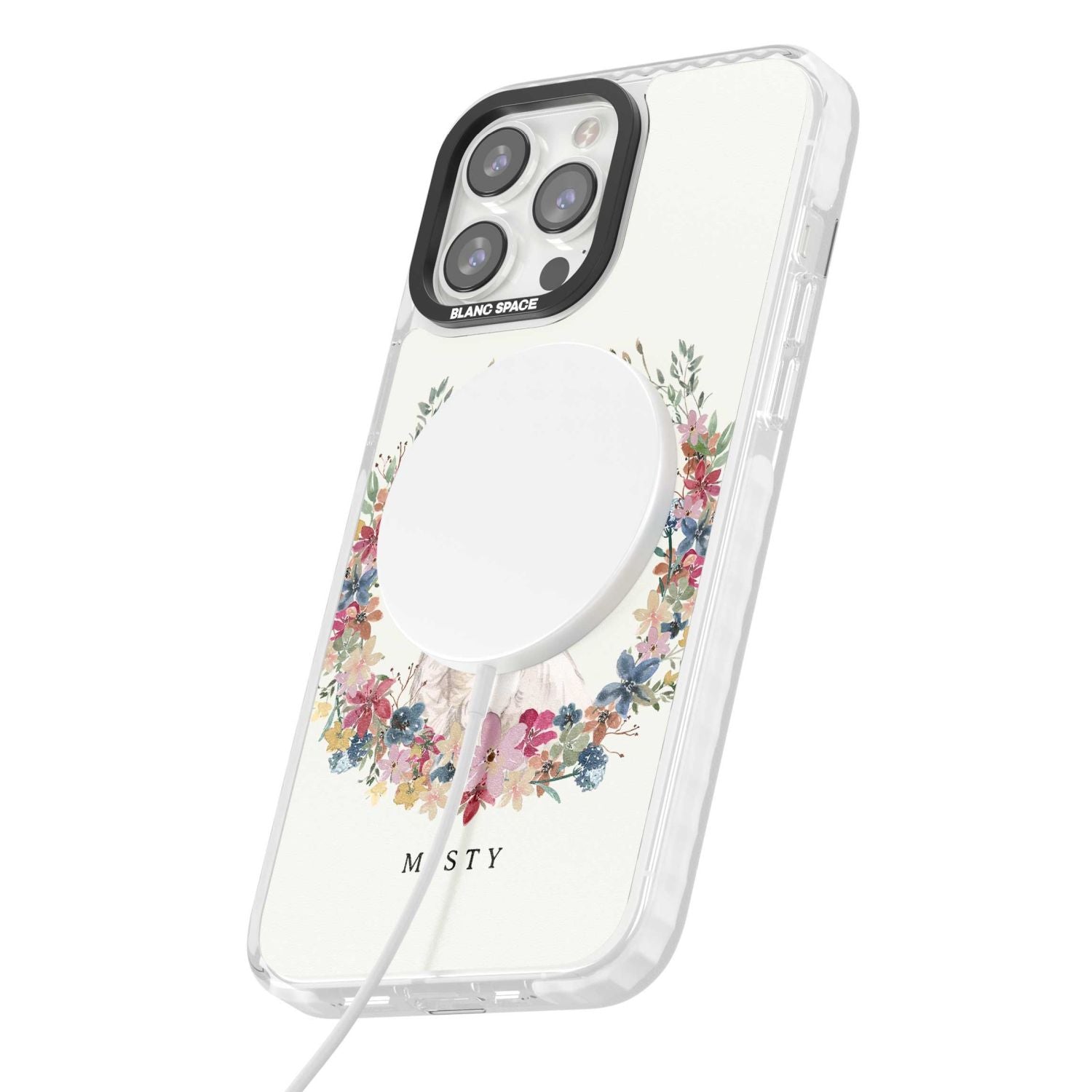 Personalised Westie Floral Portrait