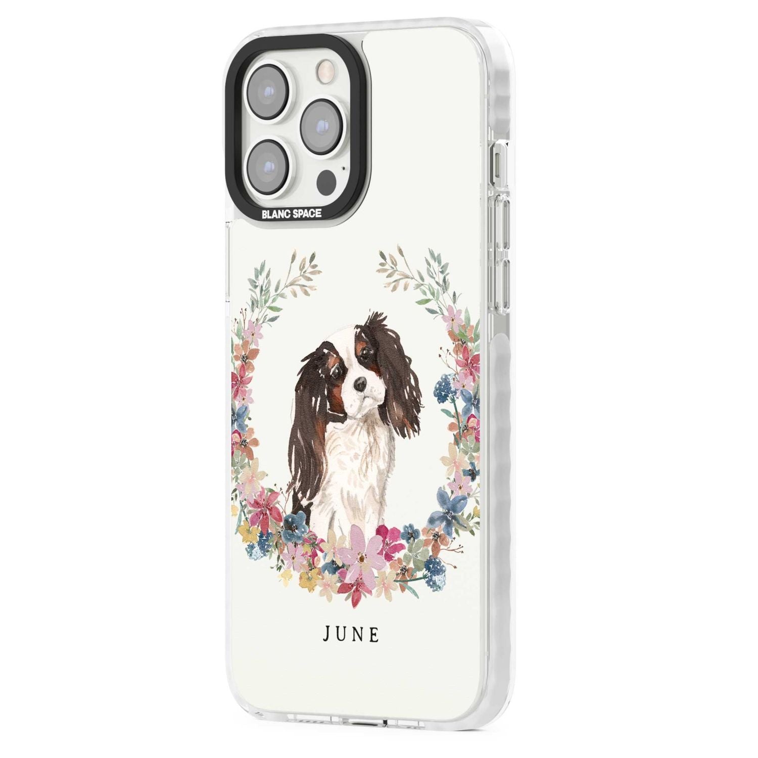 Personalised King Charles Floral Portrait