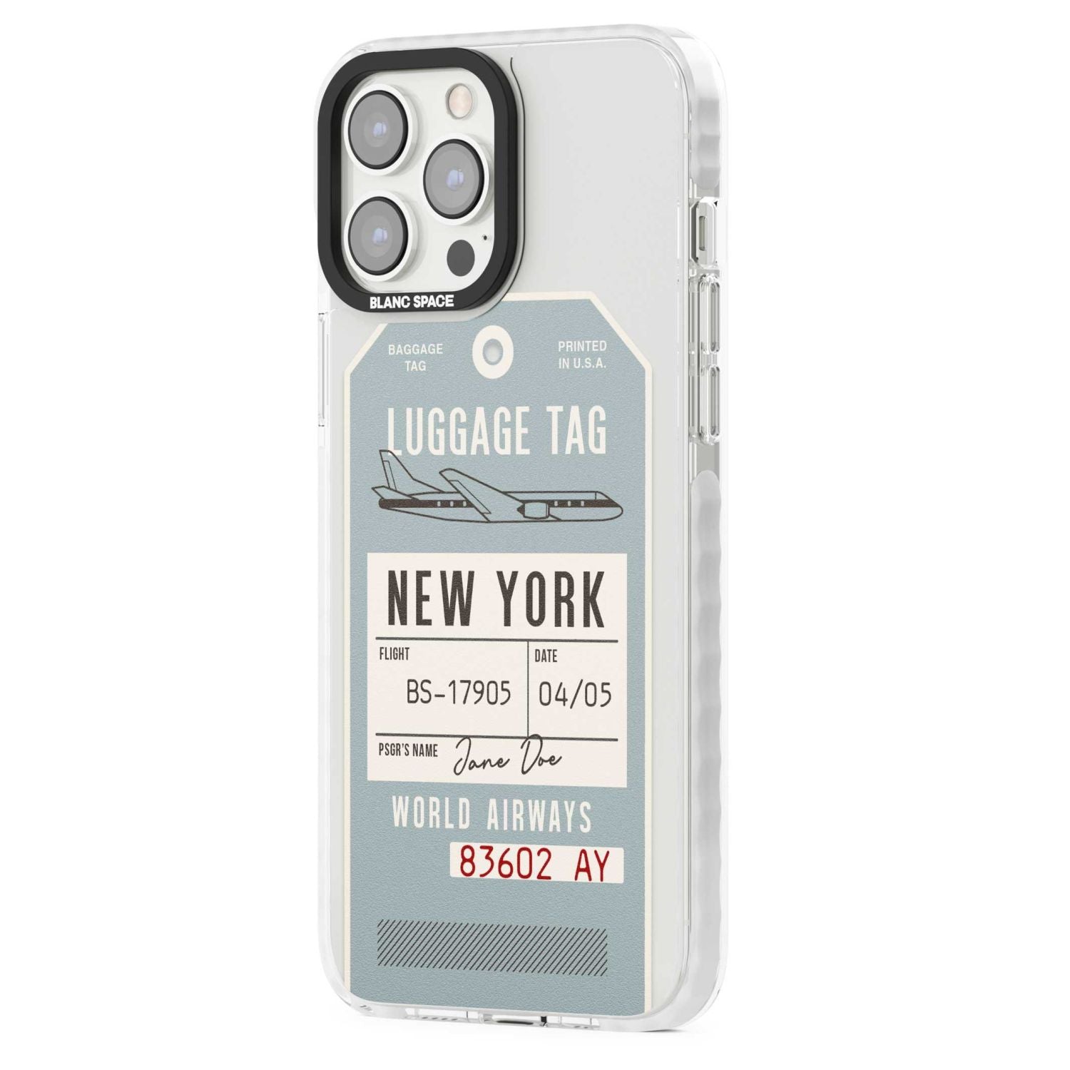 Personalised Vintage Usa Luggage Tag