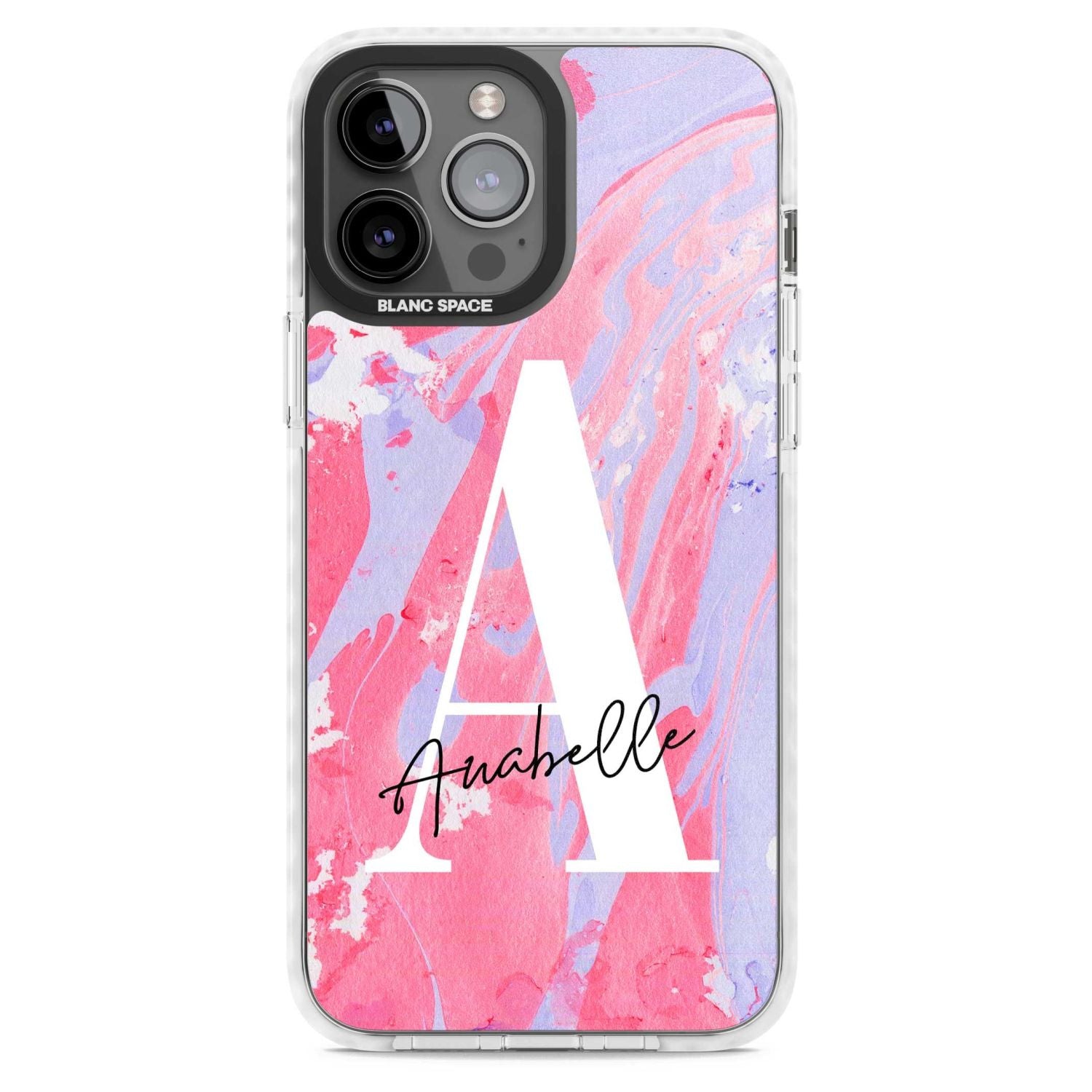 Personalised Pink & Purple Marble