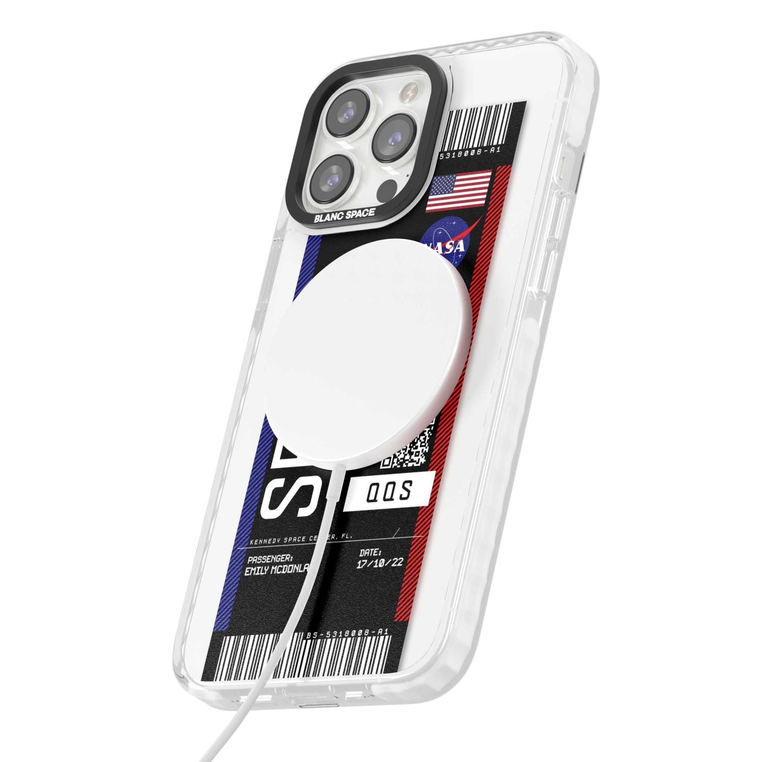 Personalised Nasa Boarding Pass (Dark)