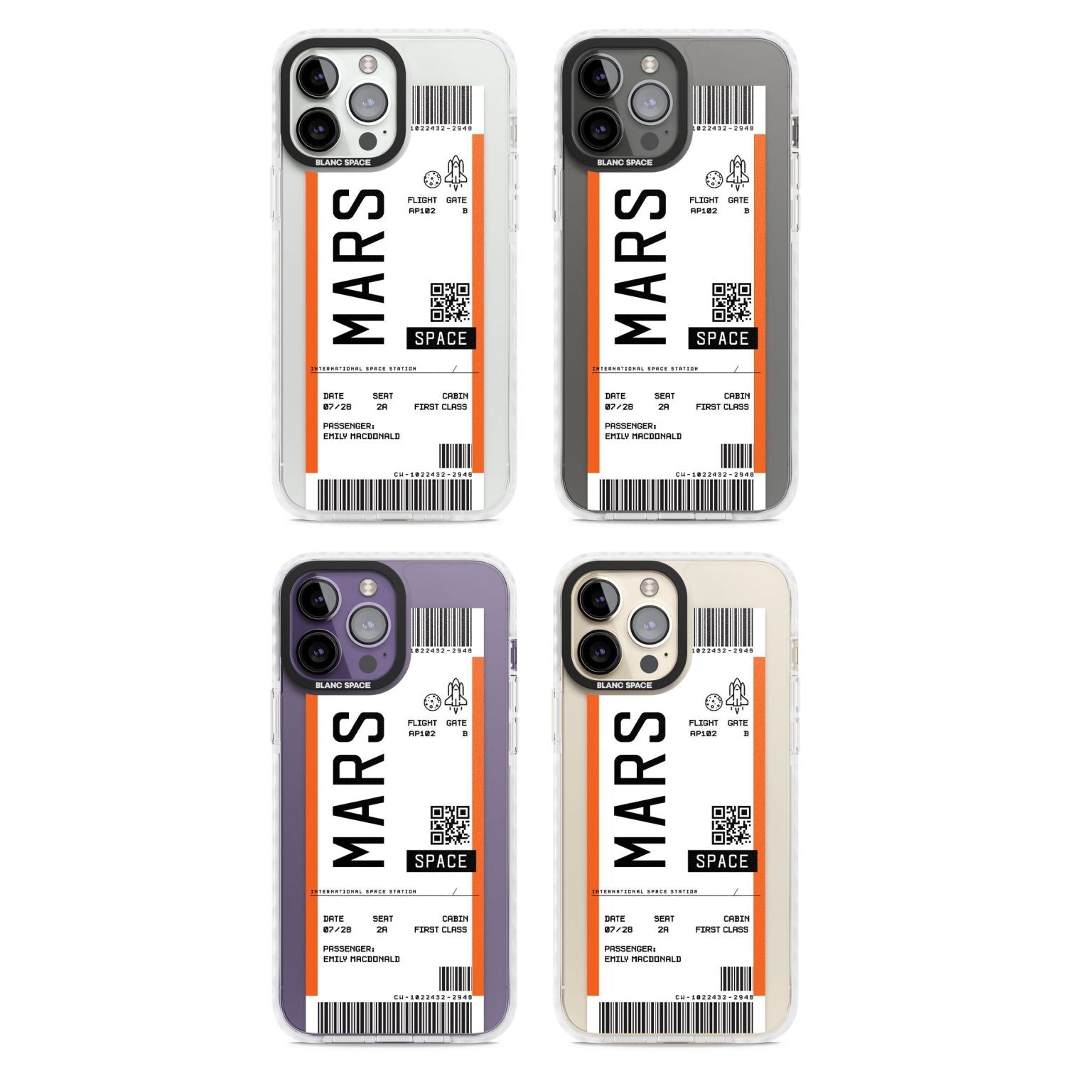 Personalised Mars Travel Ticket