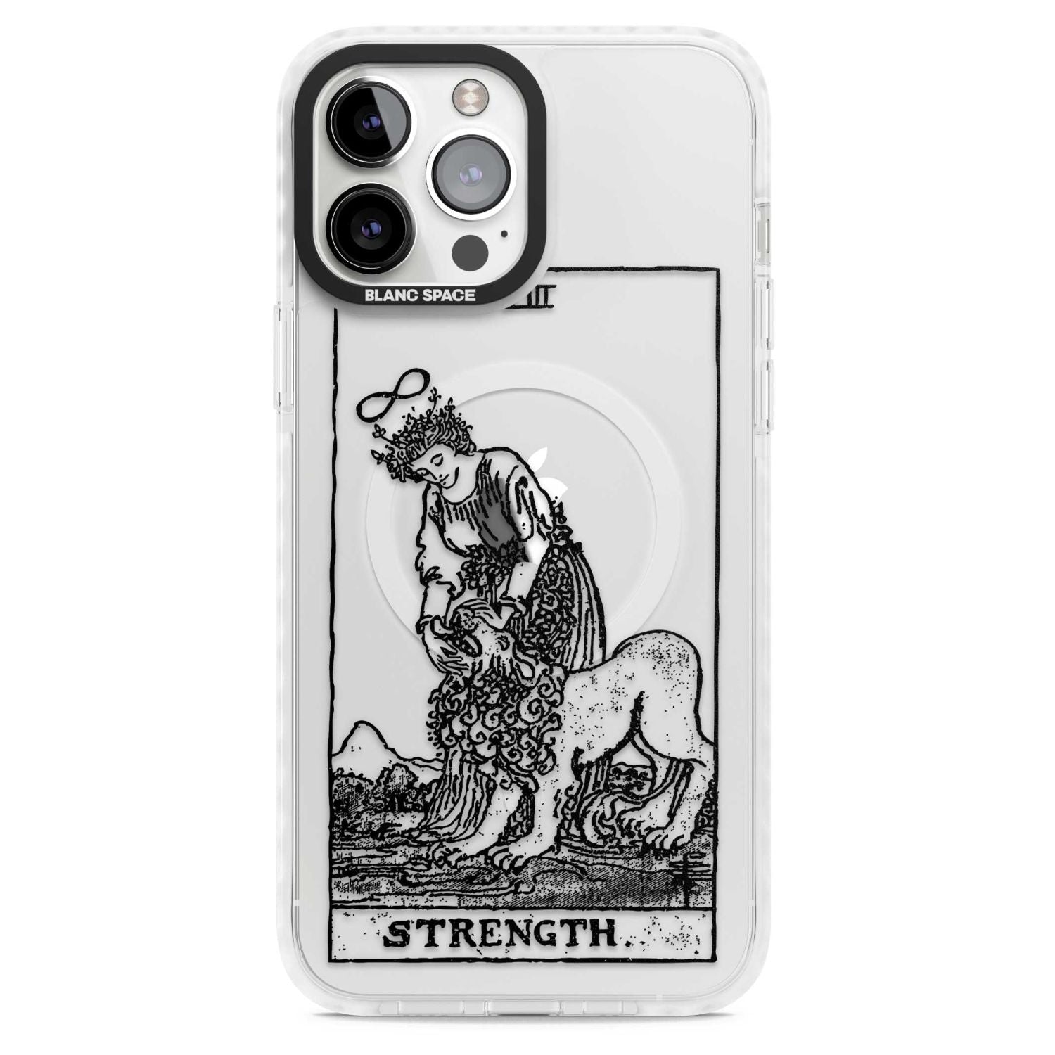 Personalised Strength Tarot Card (Clear)