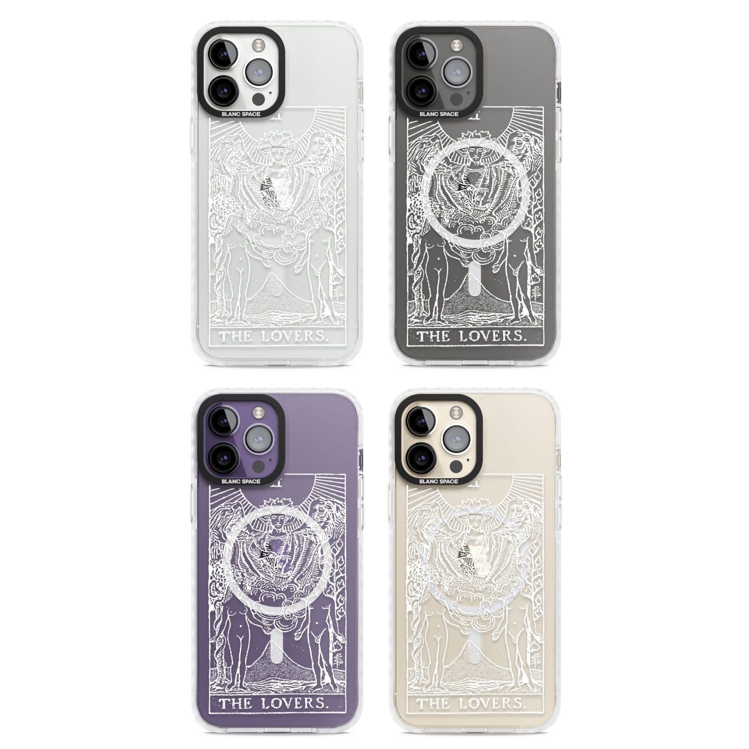 Personalised The Lovers Tarot Card (White)