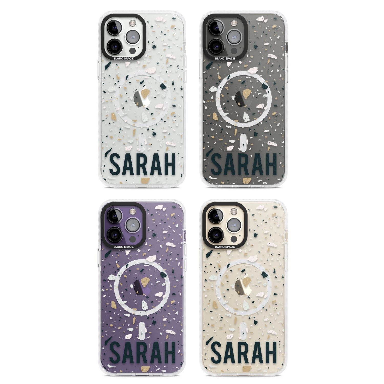 Personalised Terrazzo Blue, Pink, Brown