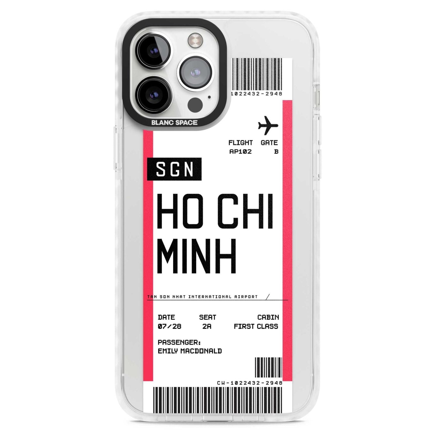 Personalised Ho Chi Minh Boarding Pass