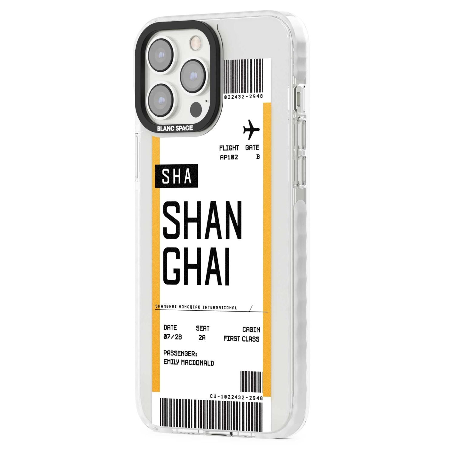 Personalised Shanghai Boarding Pass