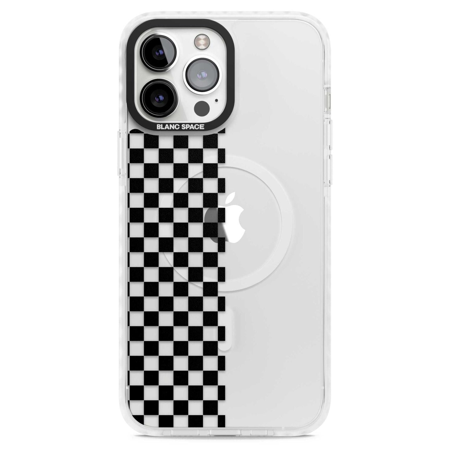 Checker: Half Black Check On Clear