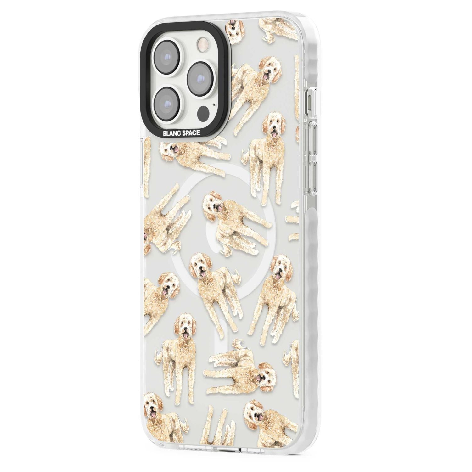 Goldendoodle Watercolour Dog Pattern