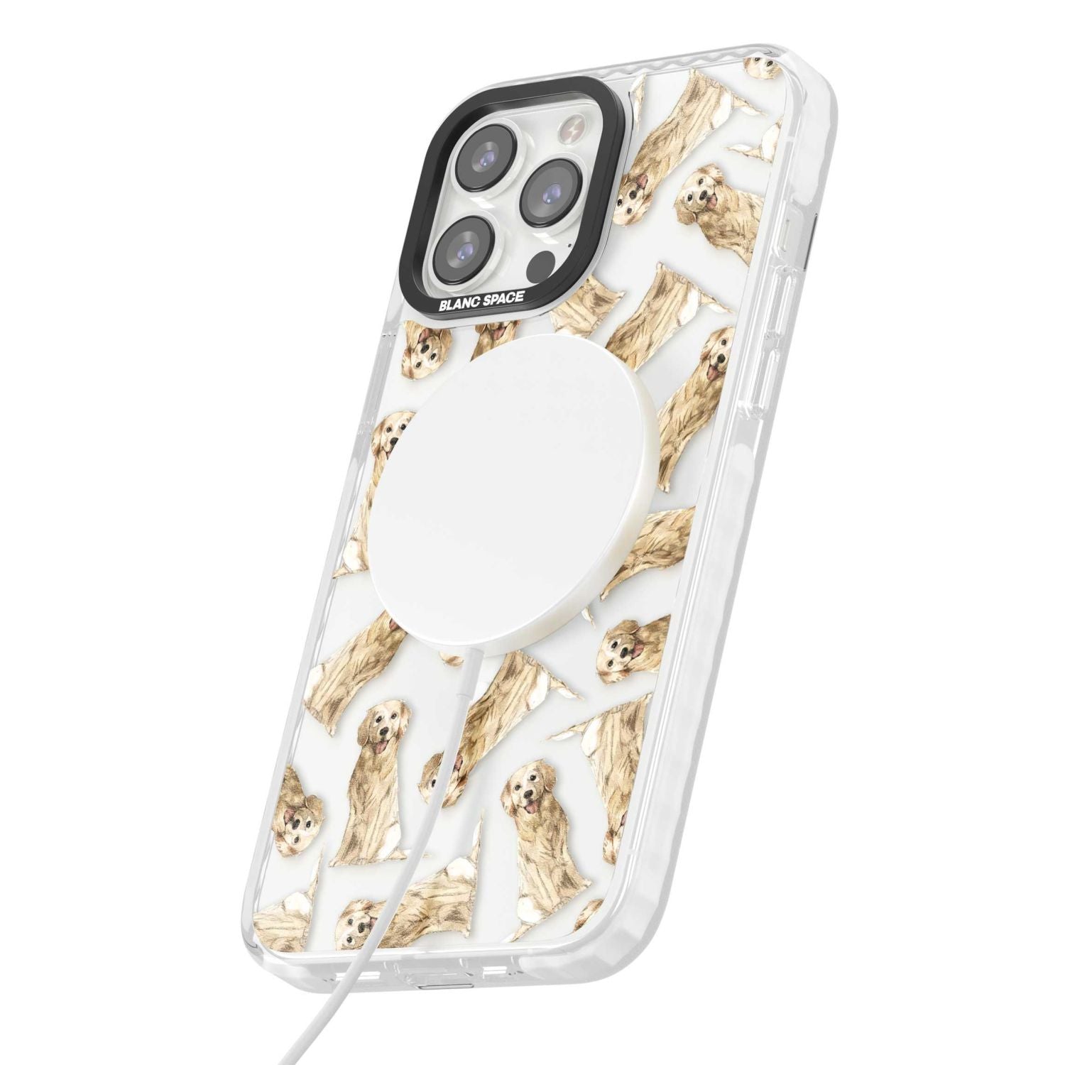 Golden Retriever Watercolor Pattern