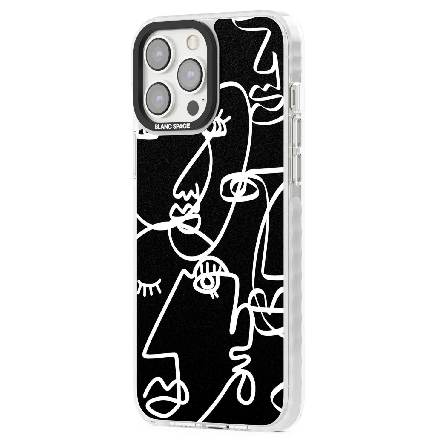 Abstract Line Art White Black