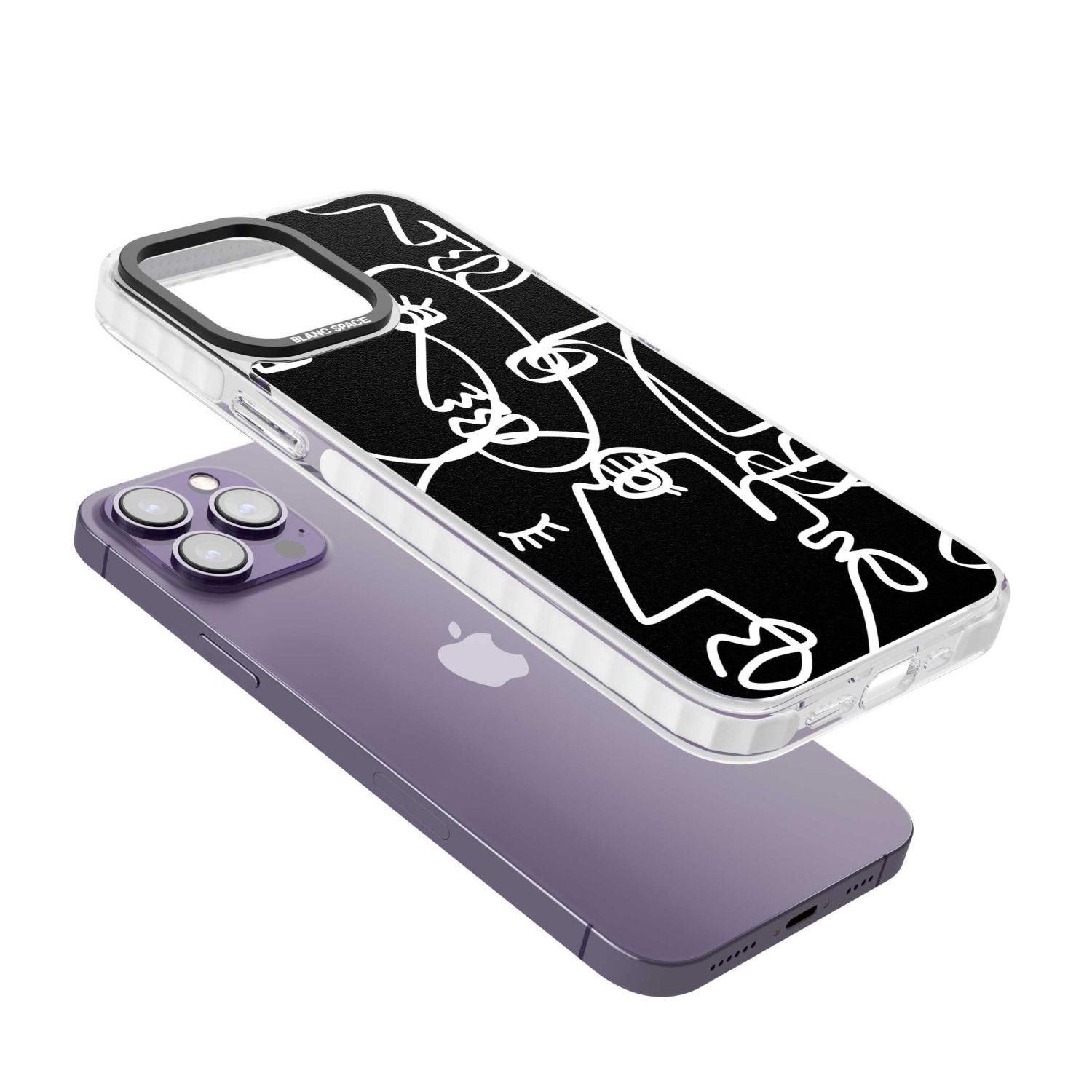 Abstract Line Art White Black