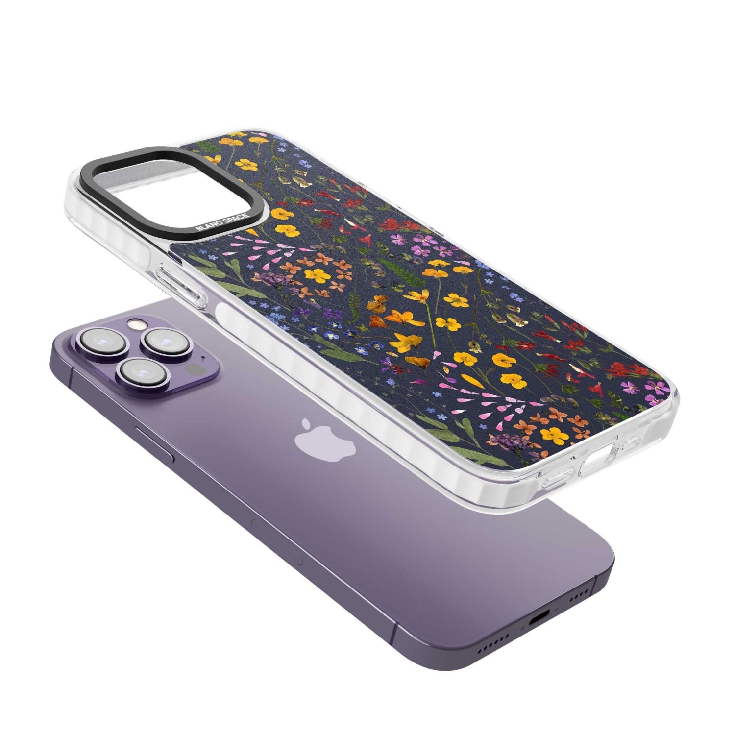 Wildflower Leaves Cluster Navy