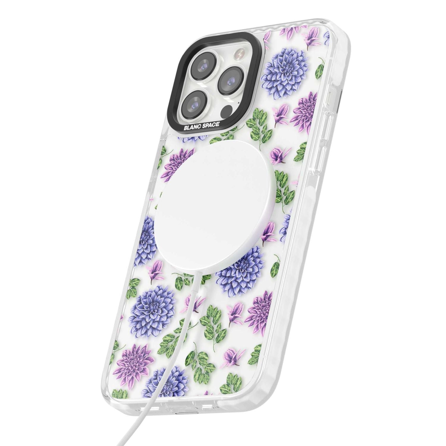 Purple Dahlias Floral