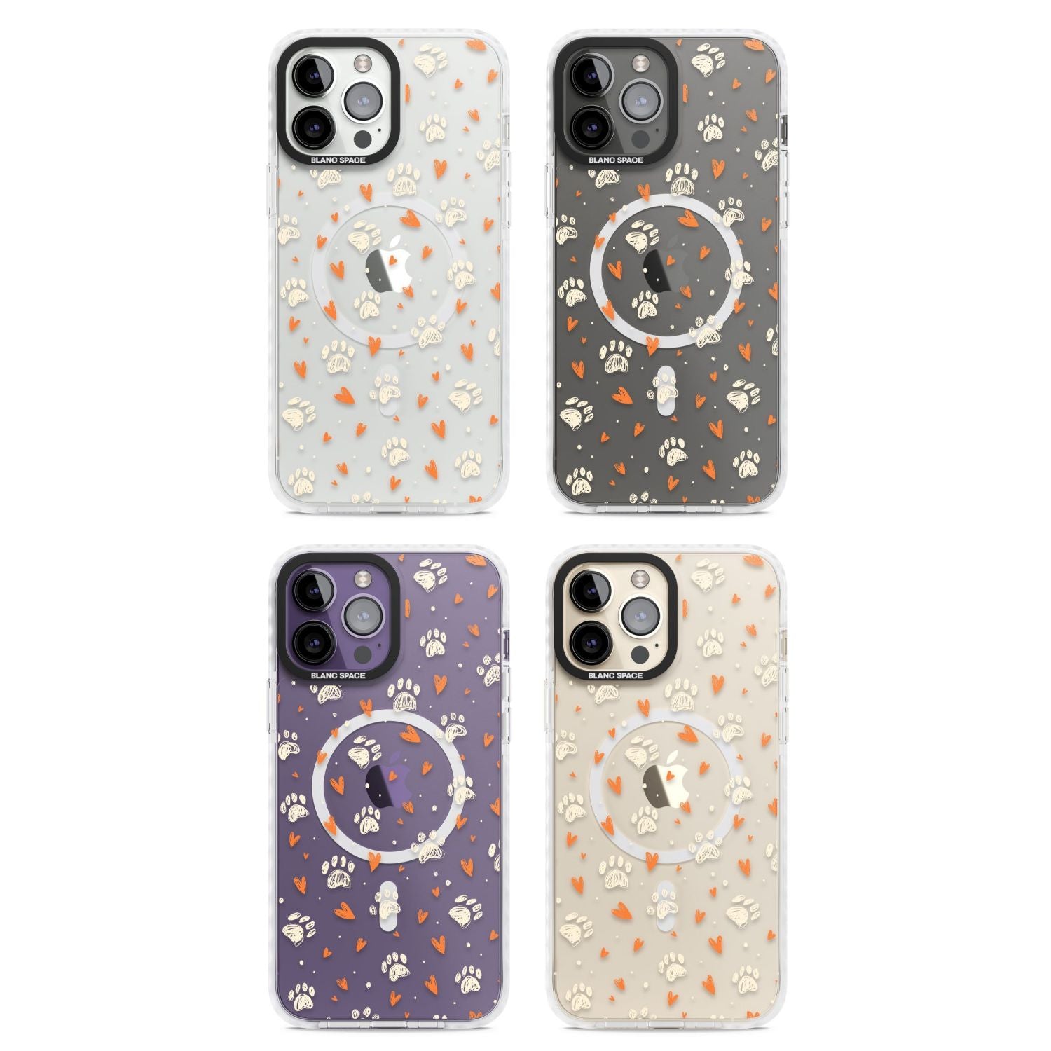 Paws And Hearts Pattern