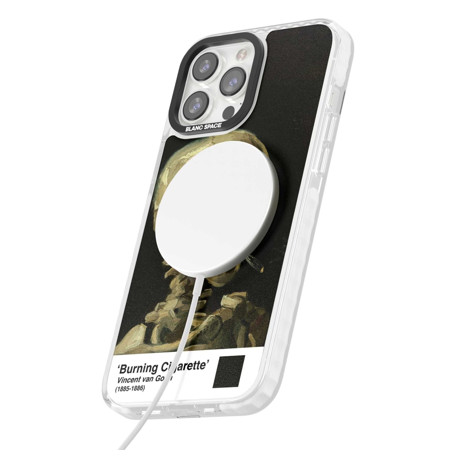 Skull Of A Skeleton With Burning Cigarette