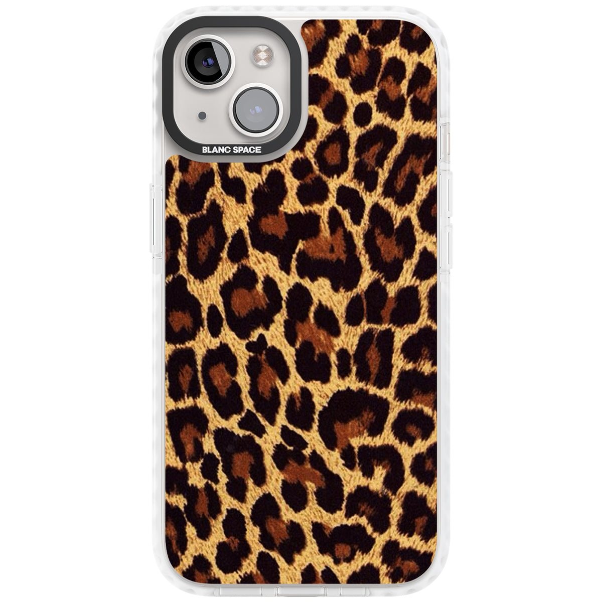 Classic Leopard iPhone 12 / 12 Pro / iPhone 13 / iPhone 14 / iPhone 14 Plus / iPhone 15 / iPhone 15 Plus Impact Clear Phone Case front