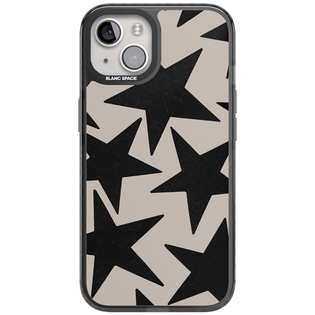 Black Superstars iPhone 12 / 12 Pro / iPhone 13 / iPhone 14 / iPhone 14 Plus / iPhone 15 / iPhone 15 Plus Impact Black Phone Case front
