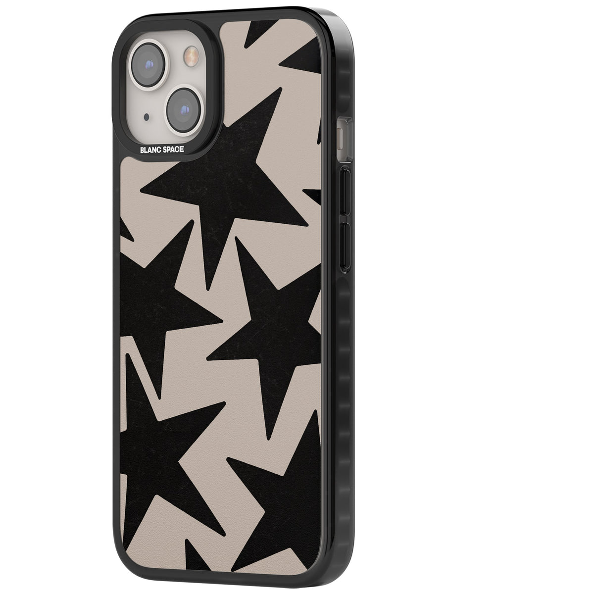 Black Superstars iPhone 12 / 12 Pro / iPhone 13 / iPhone 14 / iPhone 14 Plus / iPhone 15 / iPhone 15 Plus Impact Black Phone Case side