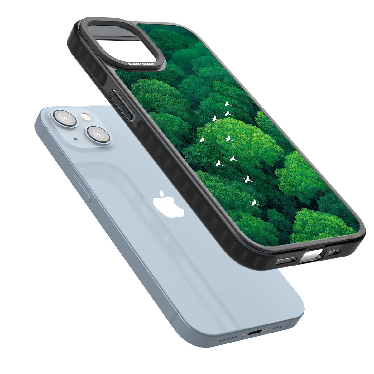 Grove Migration iPhone 12 / 12 Pro / iPhone 13 / iPhone 14 / iPhone 14 Plus / iPhone 15 / iPhone 15 Plus Impact Black Phone Case angled