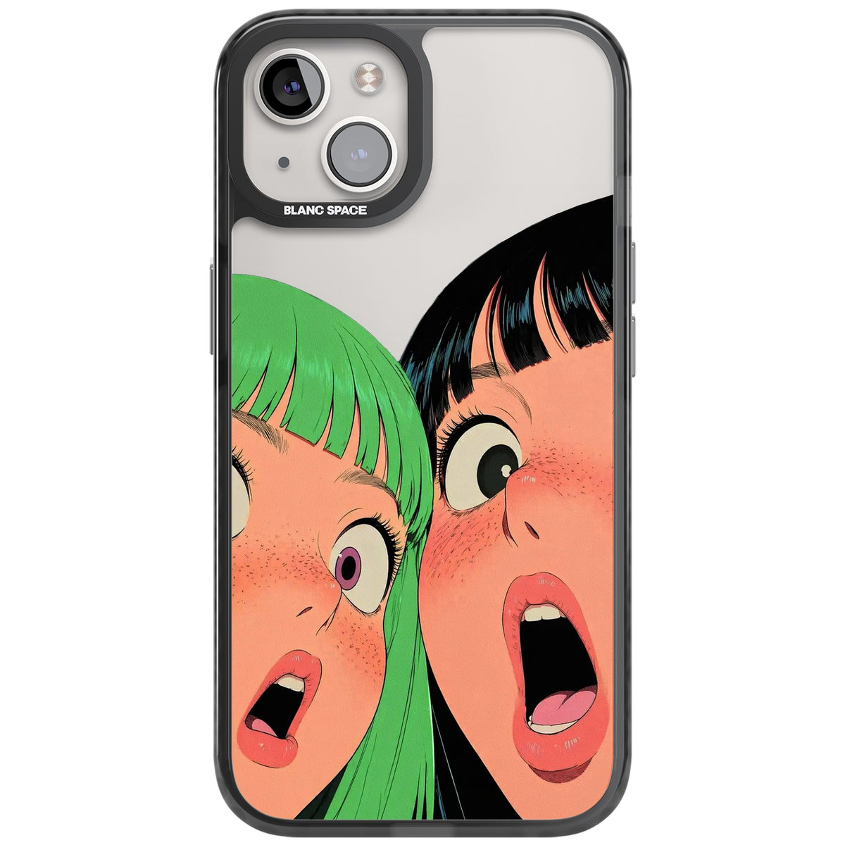 Gasp iPhone 12 / 12 Pro / iPhone 13 / iPhone 14 / iPhone 14 Plus / iPhone 15 / iPhone 15 Plus Impact Black Phone Case front