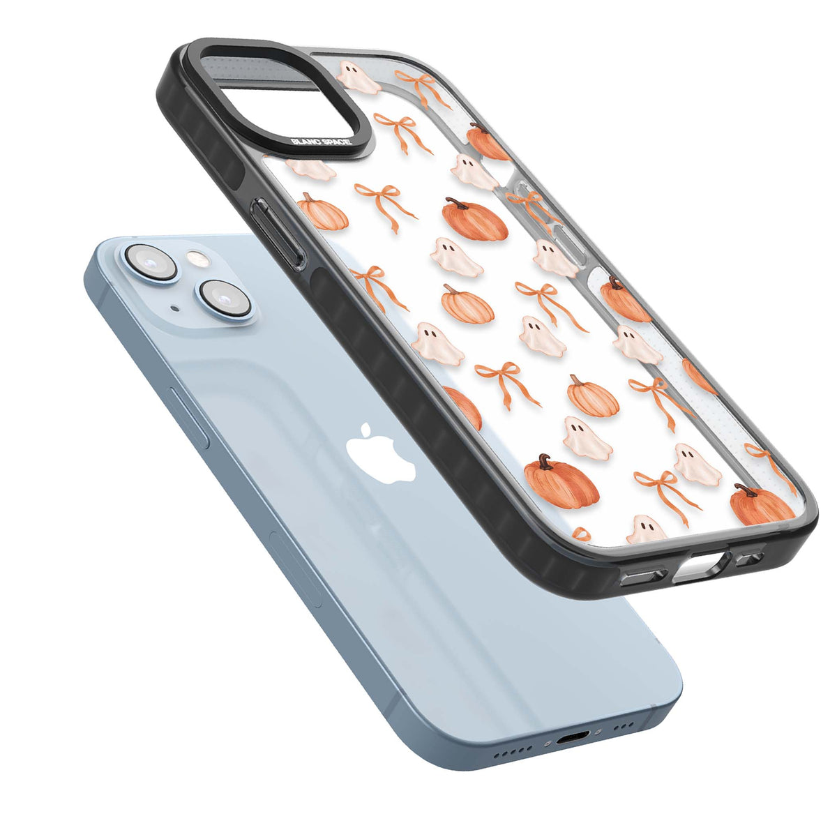 Bows, Ghosts & Pumpkins coquette iPhone case | Black Impact case for iPhone 13, iPhone 14, iPhone 15