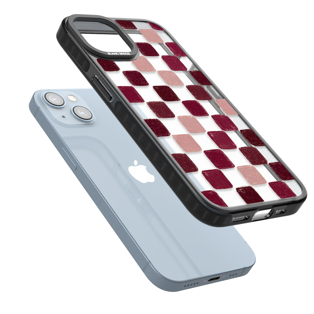 Date Swatches iPhone 12 / 12 Pro / iPhone 13 / iPhone 14 / iPhone 14 Plus / iPhone 15 / iPhone 15 Plus Impact Black Phone Case angled