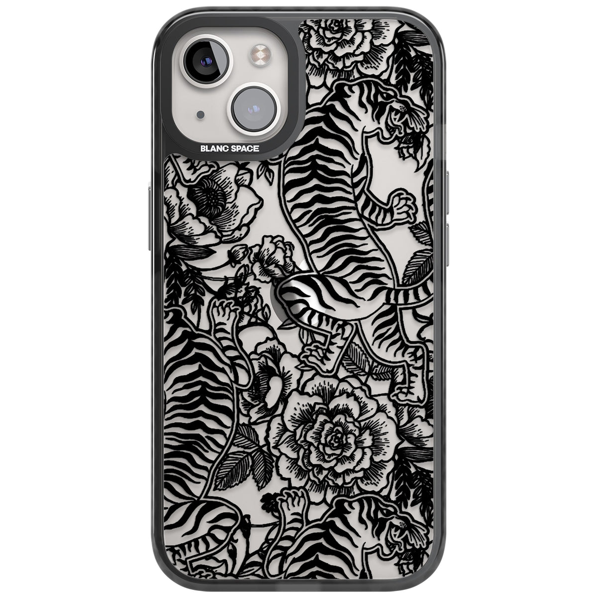 Tiger Dynasty iPhone 12 / 12 Pro / iPhone 13 / iPhone 14 / iPhone 14 Plus / iPhone 15 / iPhone 15 Plus Impact Black Phone Case front