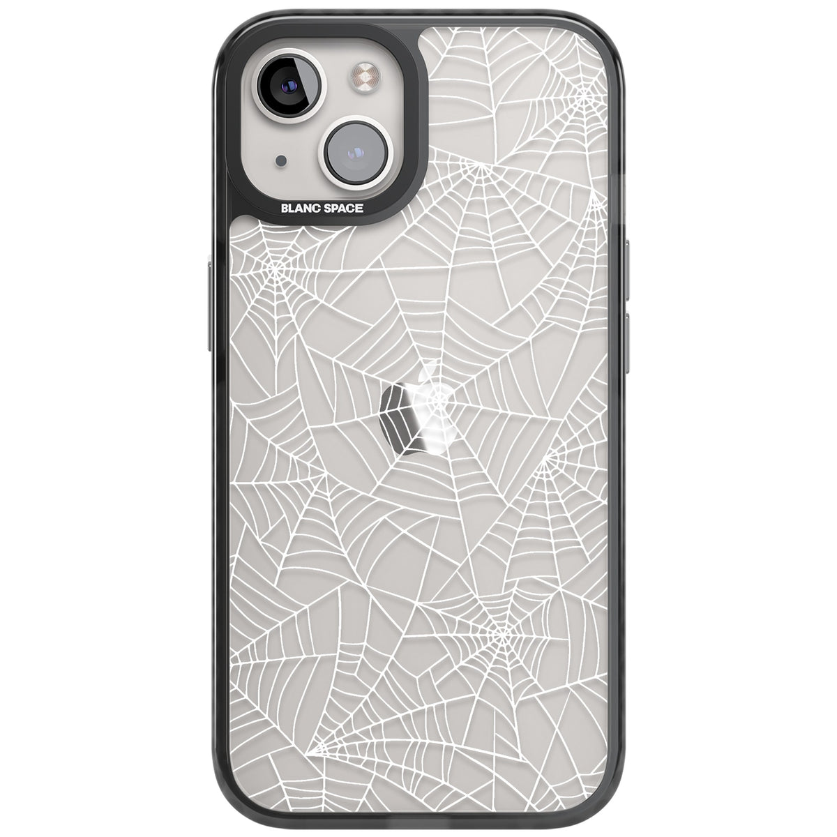 Spider Webs iPhone 12 / 12 Pro / iPhone 13 / iPhone 14 / iPhone 14 Plus / iPhone 15 / iPhone 15 Plus Impact Black Phone Case front