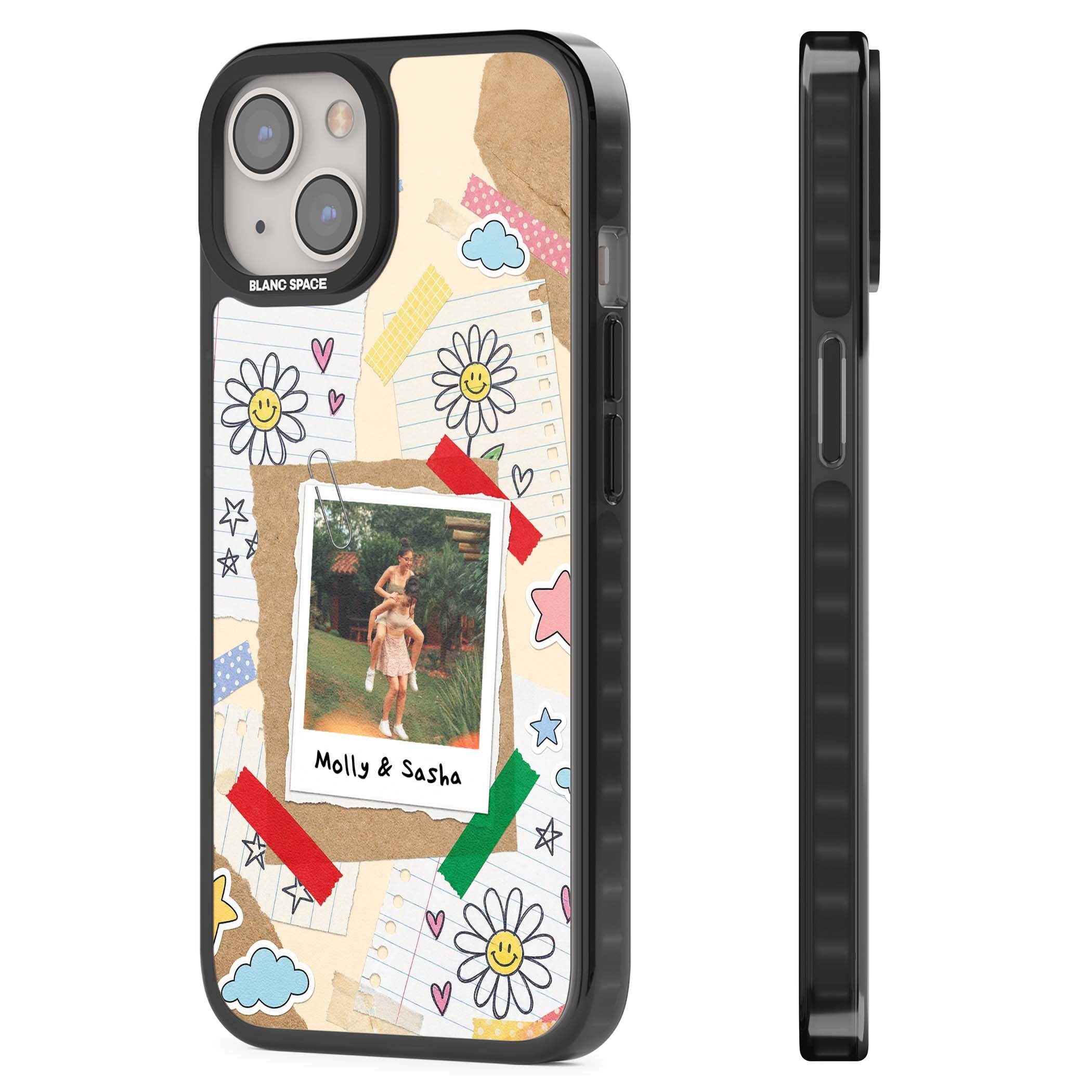 Scrapbook Photo coquette iPhone case | Black Impact case for iPhone 13, iPhone 14, iPhone 15