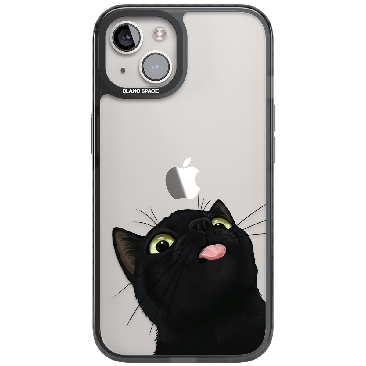 Black Cat Energy iPhone 12 / 12 Pro / iPhone 13 / iPhone 14 / iPhone 14 Plus / iPhone 15 / iPhone 15 Plus Impact Black Phone Case front