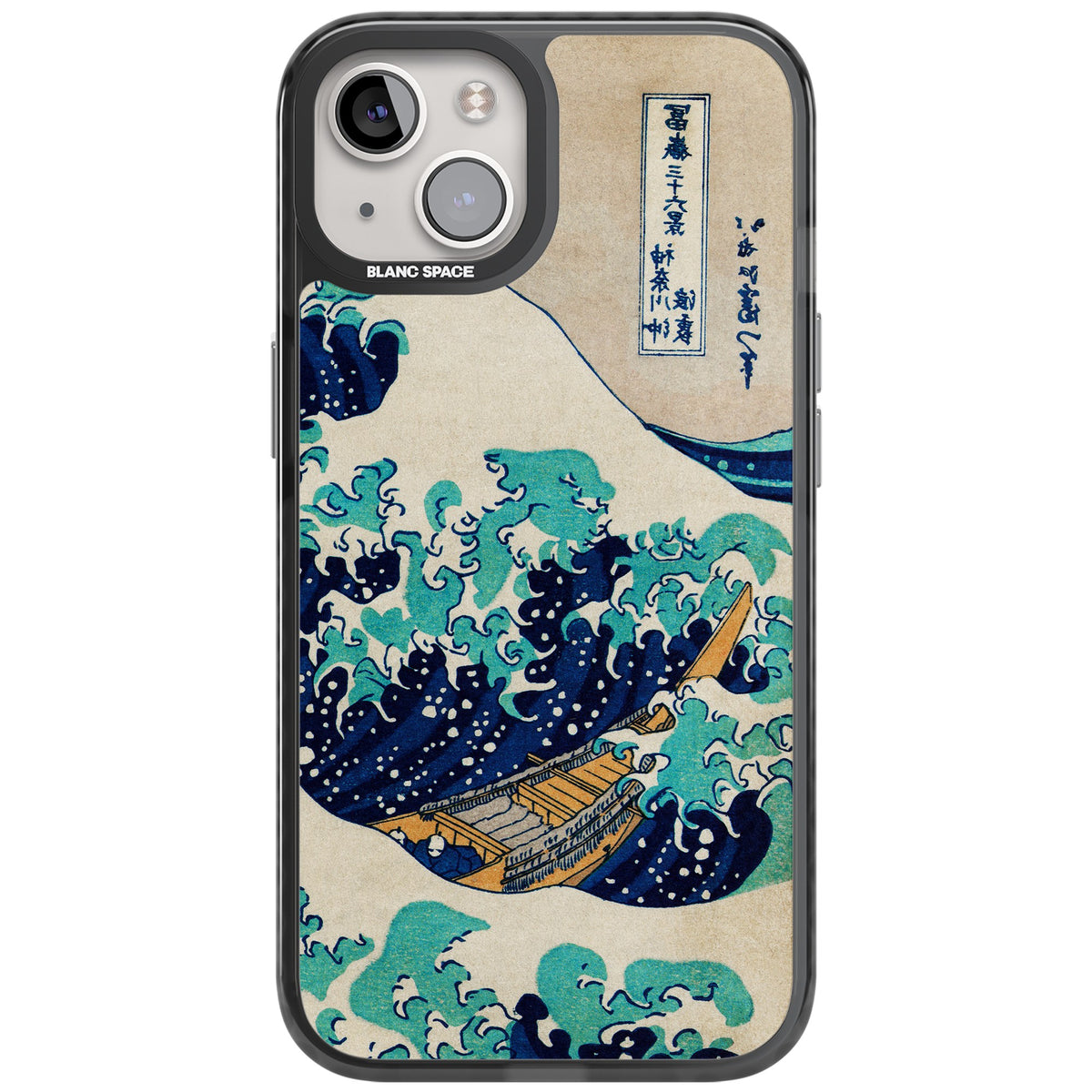 The Great Wave By Katsushika Hokusai iPhone 12 / 12 Pro / iPhone 13 / iPhone 14 / iPhone 14 Plus / iPhone 15 / iPhone 15 Plus Impact Black Phone Case front